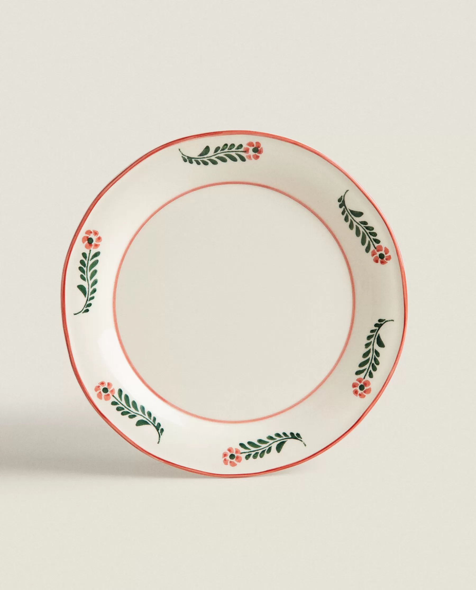 ZARA Home Floral Earthenware Dinner Plate | Dinner Plates