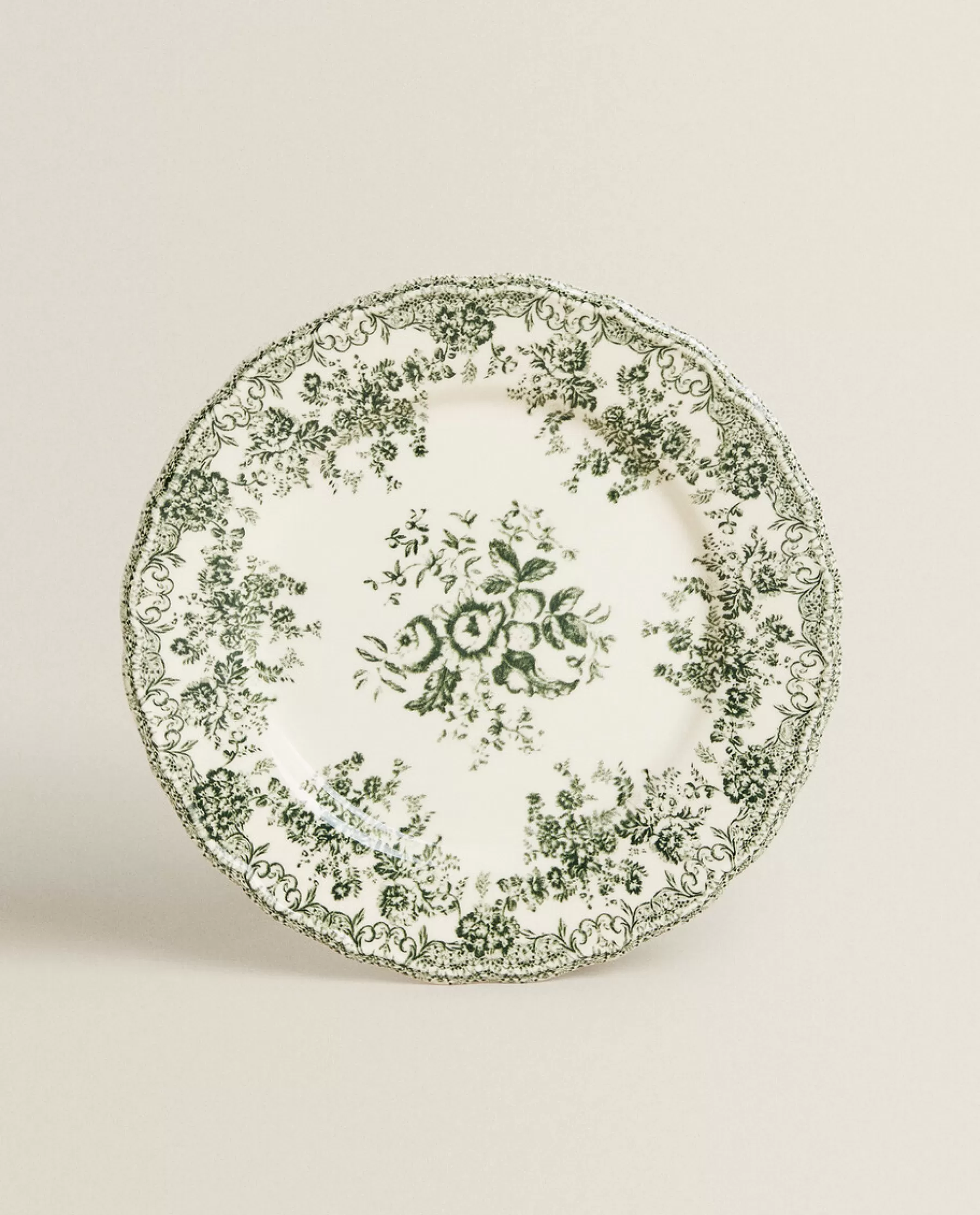 ZARA Home Floral Earthenware Dinner Plate | Dinner Plates