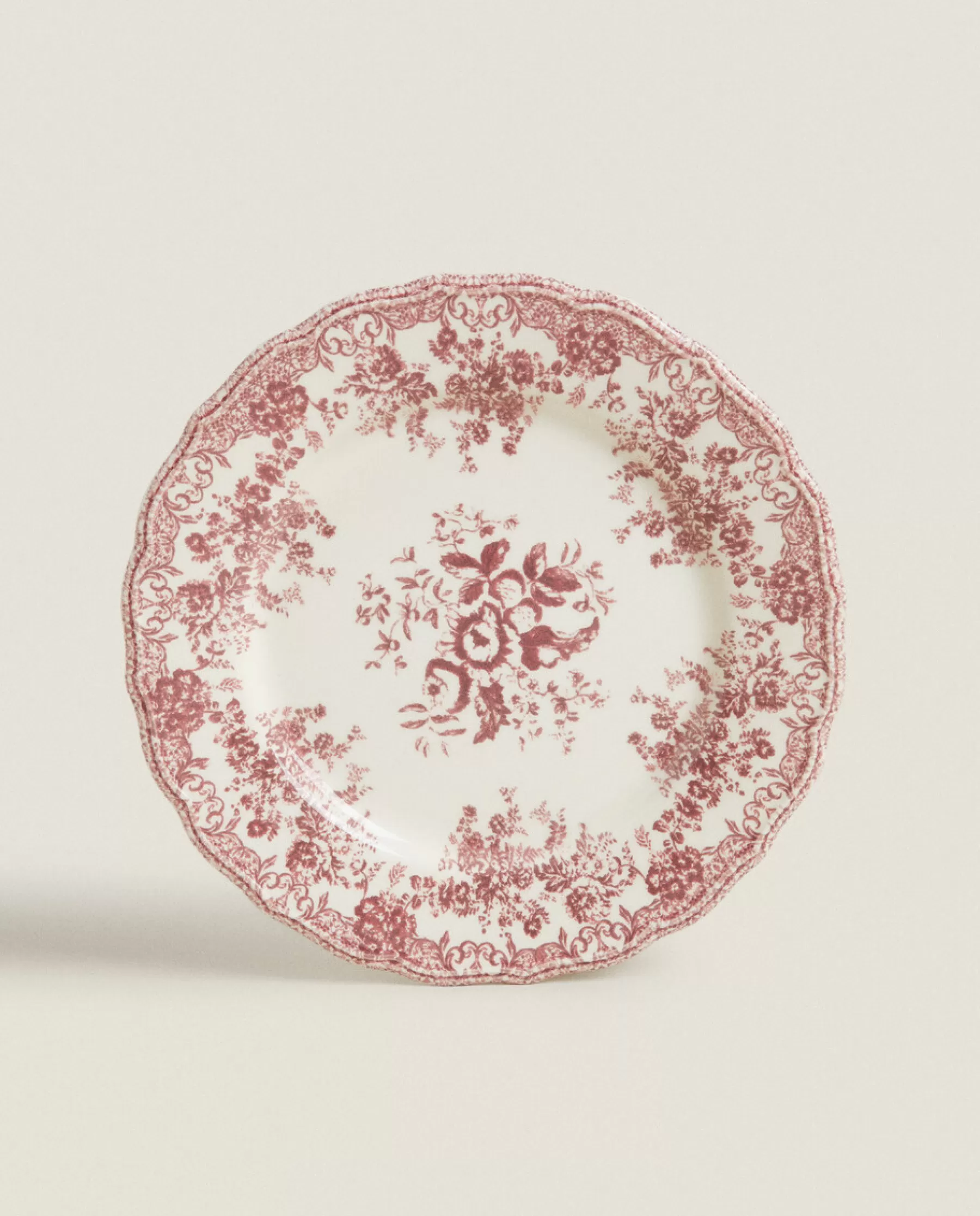 ZARA Home Floral Earthenware Dinner Plate | Dinner Plates