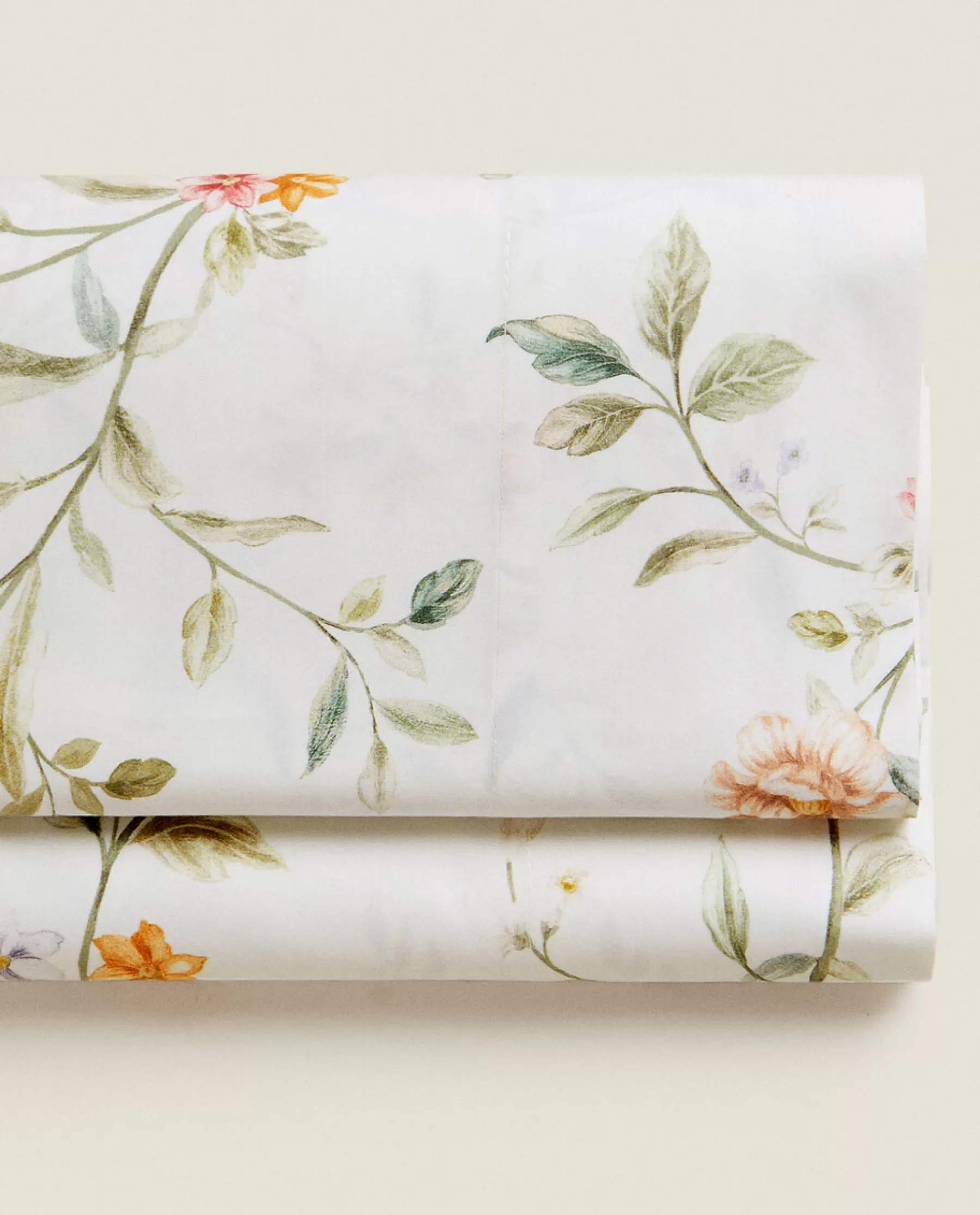 ZARA Home Floral Embroidery Flat Sheet | Flat Sheets