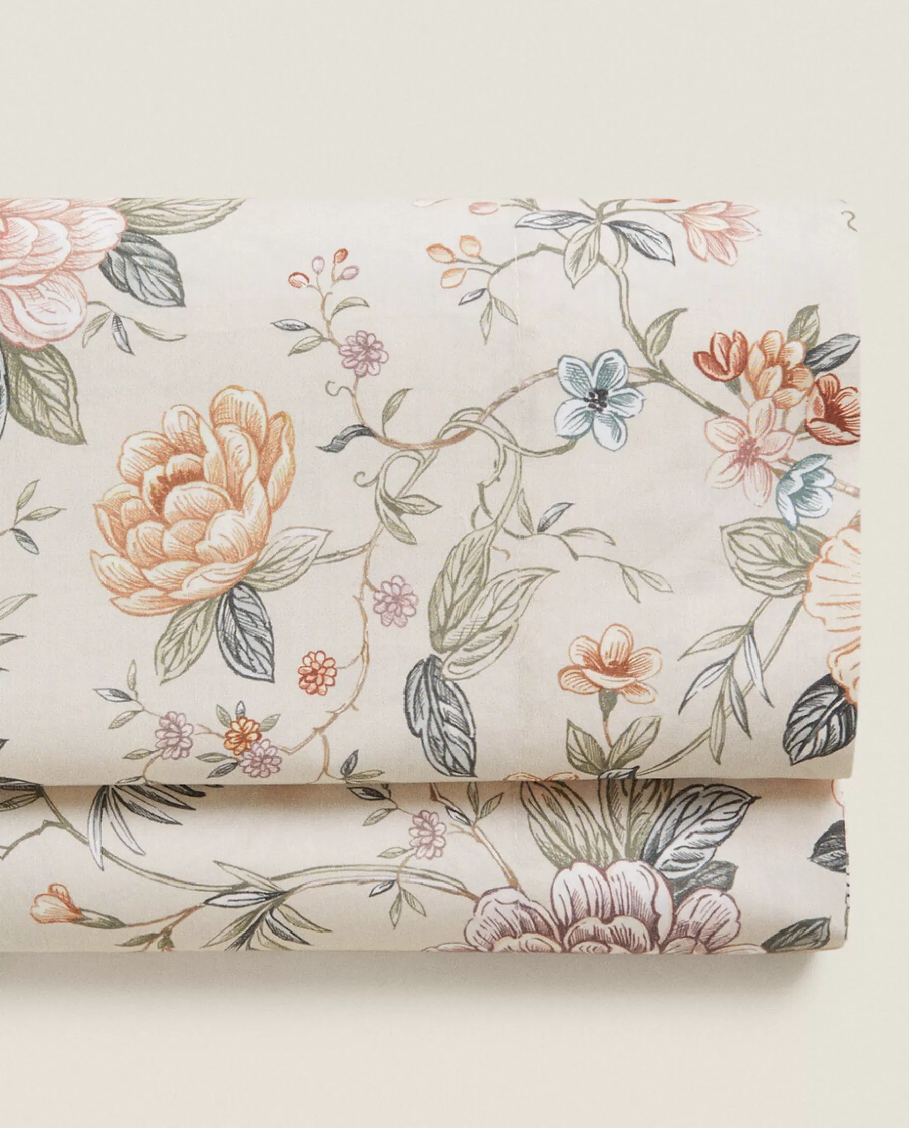 ZARA Home Floral Print Flat Sheet | Flat Sheets