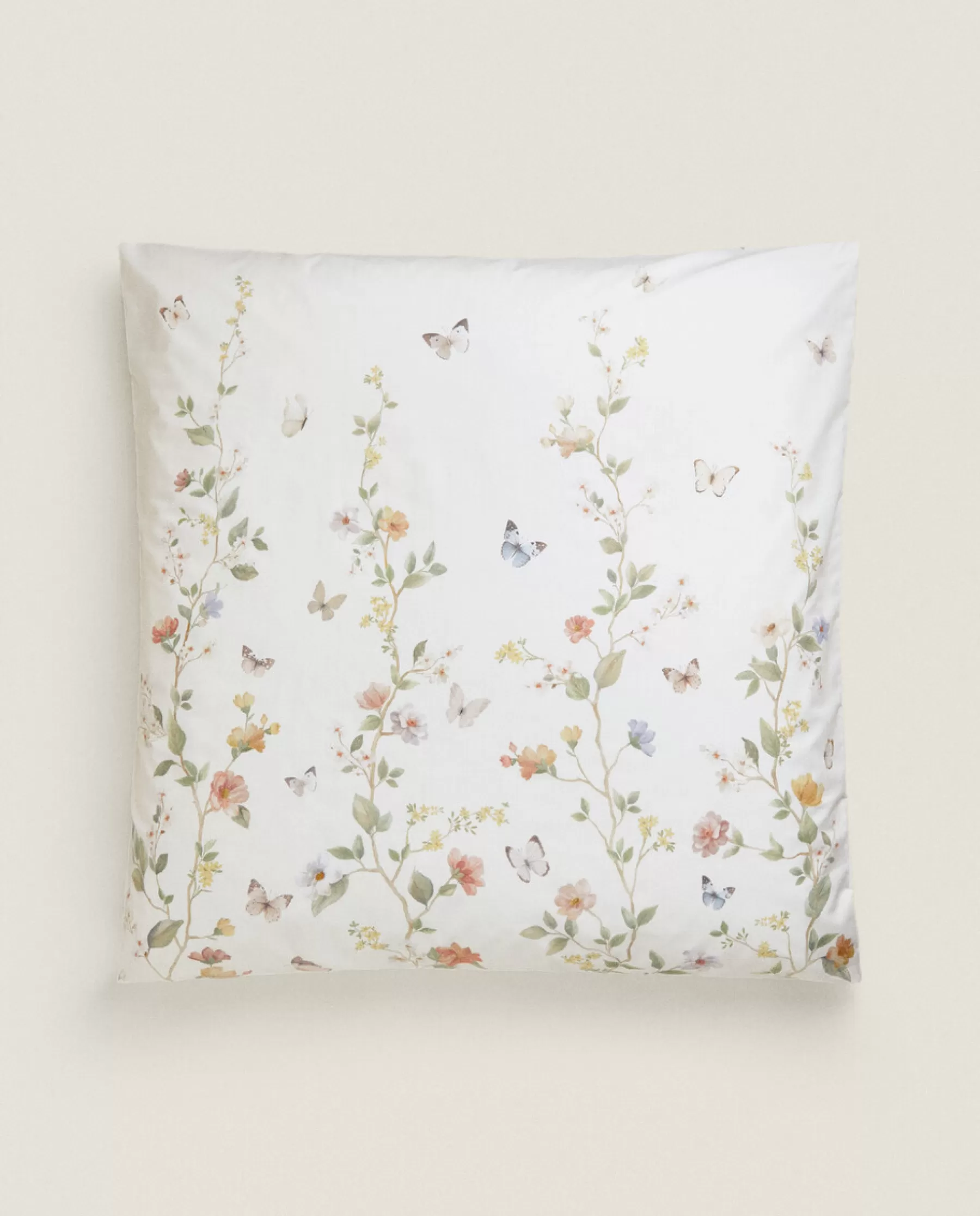 ZARA Home Flower And Butterfly Print Pillowcase | Pillowcases