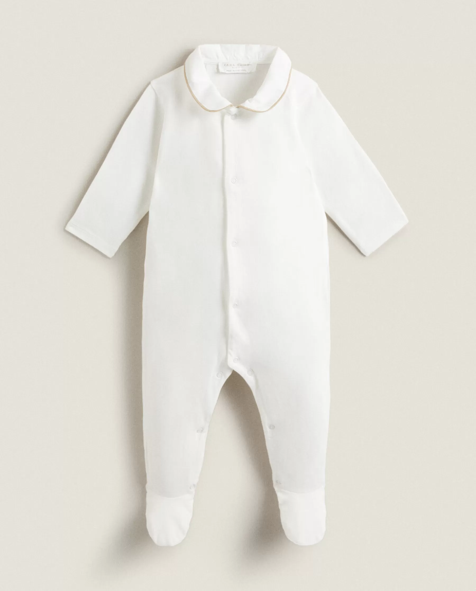 ZARA Home Footed Pajamas With Contrasting Piping | Clothing And Footwear