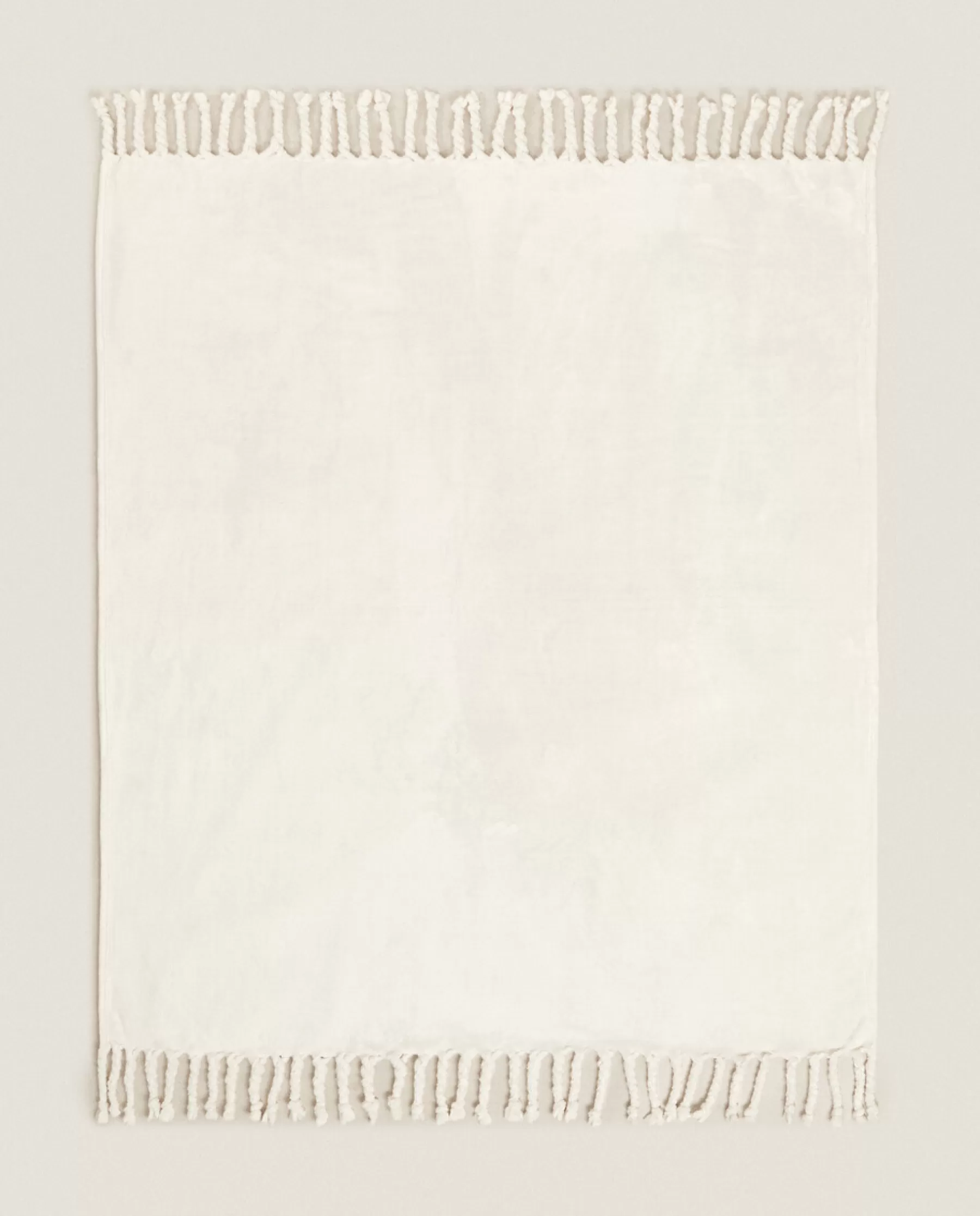 ZARA Home Fringed Soft-Touch Blanket | Blankets