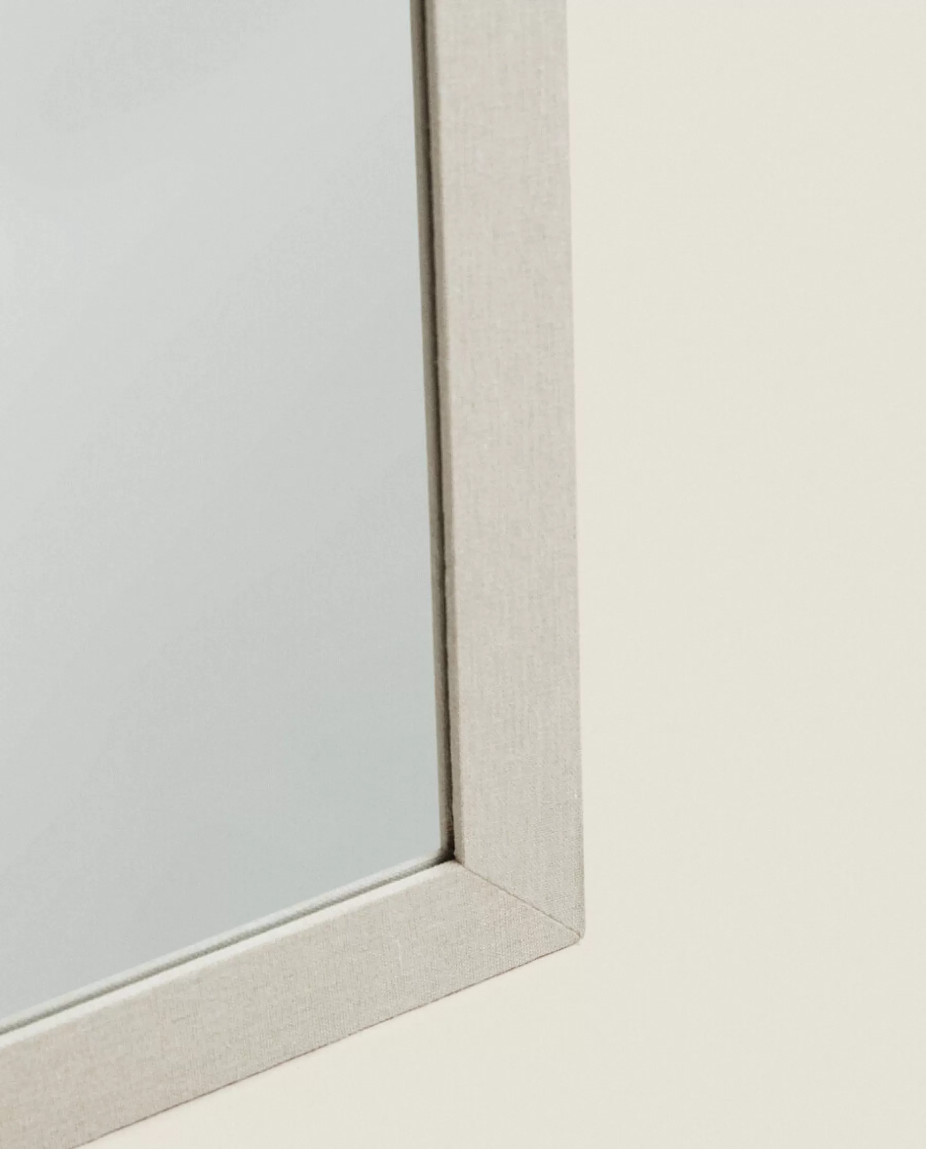 ZARA Home Full-Length Mirror With Linen Frame | Mirrors