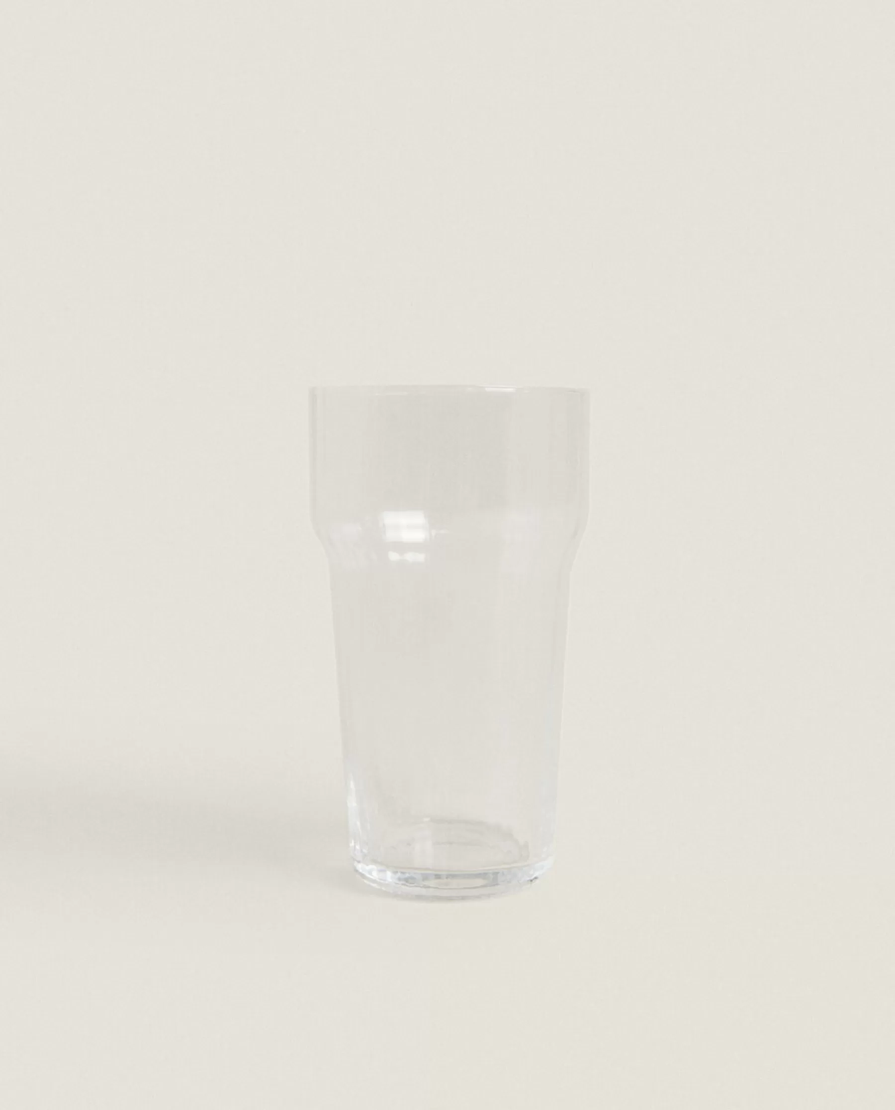 ZARA Home Glass Soft Drink Tumbler With Line Design | Tumblers