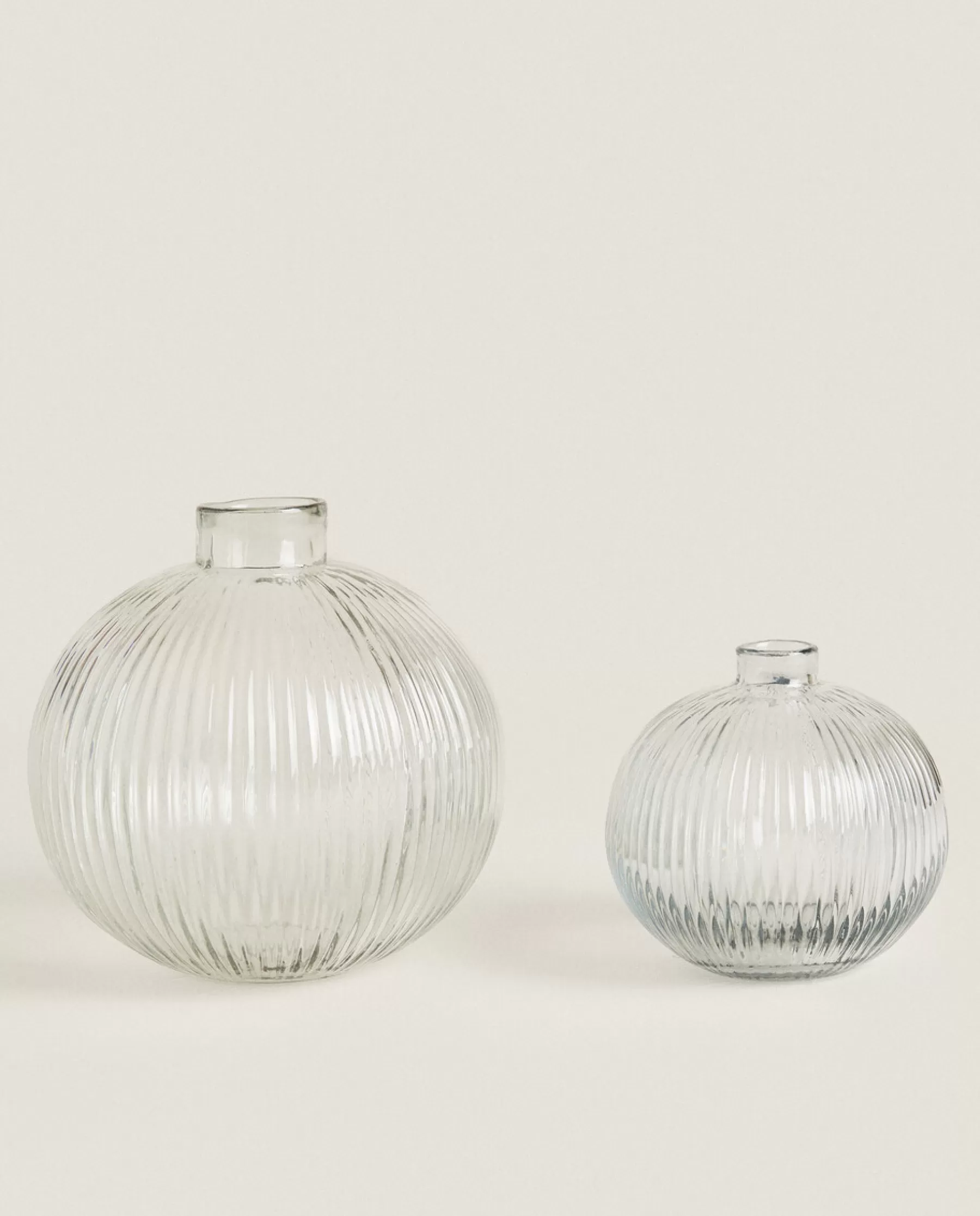 ZARA Home Glass Vase With Lines | Vases