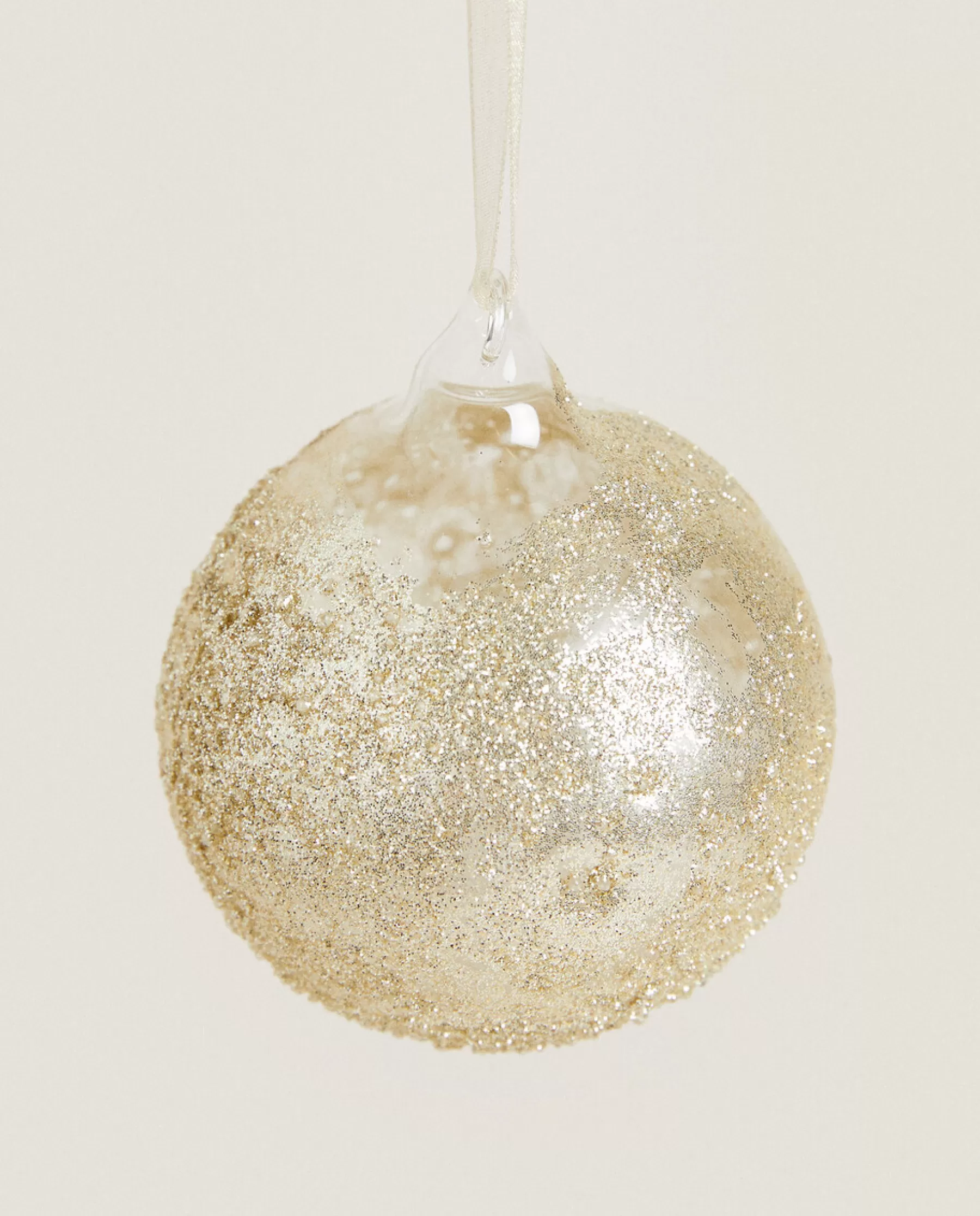 ZARA Home Glittery Glass Christmas Ball Decoration | Decoration