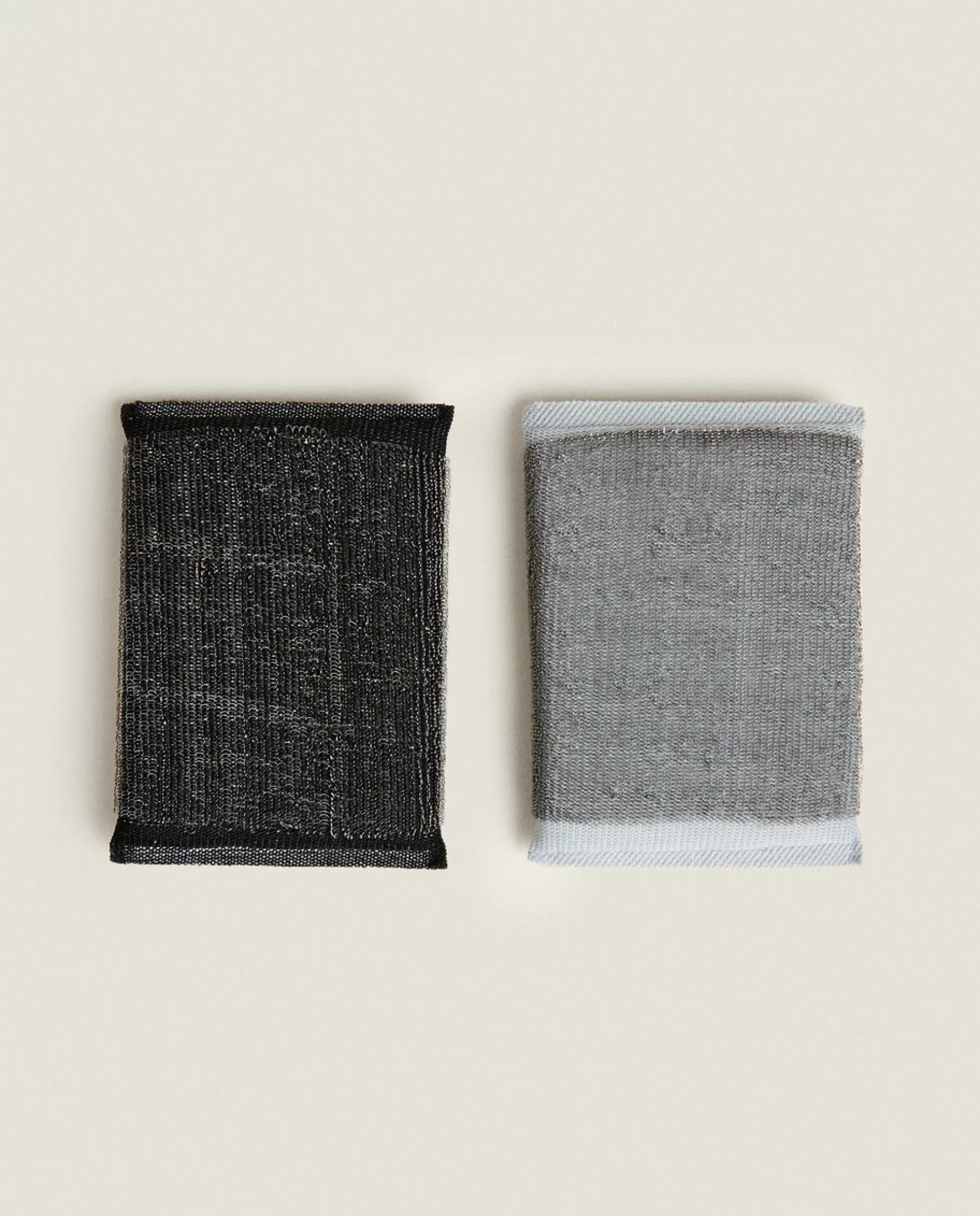 ZARA Home Grey And Black Scrubber (Set Of 2) | Cleaning