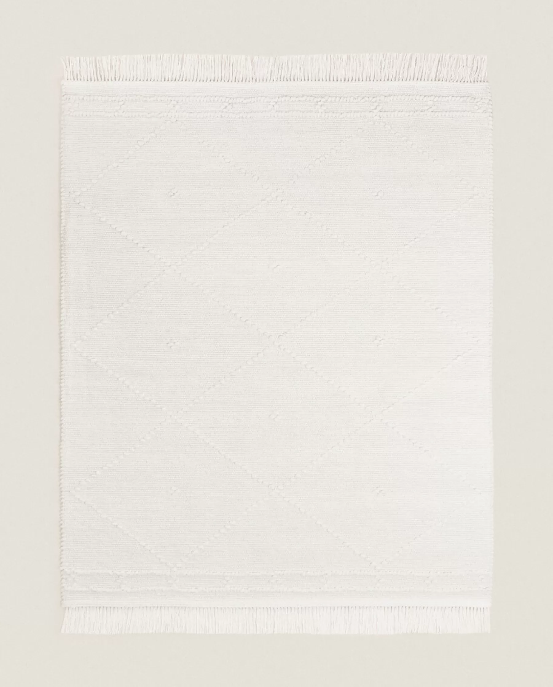 ZARA Home Kids' Diamond Chenille Rug With Fringing | Rugs