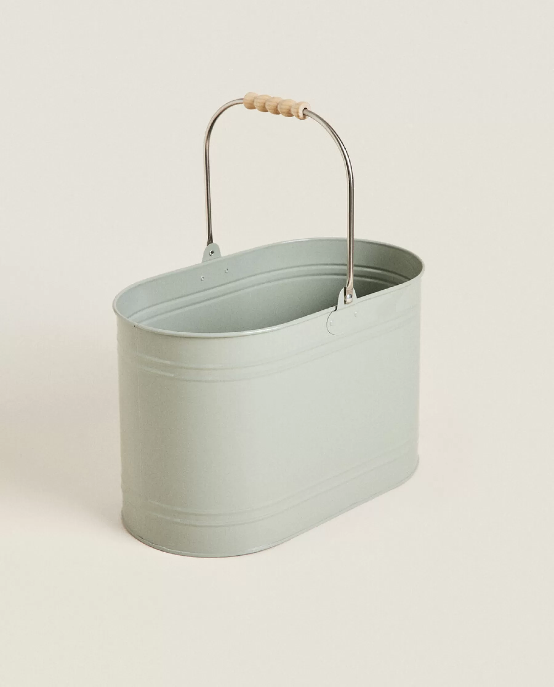 ZARA Home Lacquered Steel Bucket | Garden