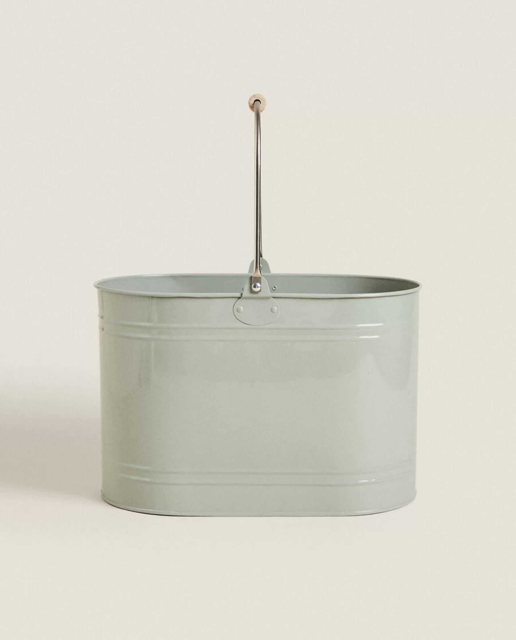 ZARA Home Lacquered Steel Bucket | Garden