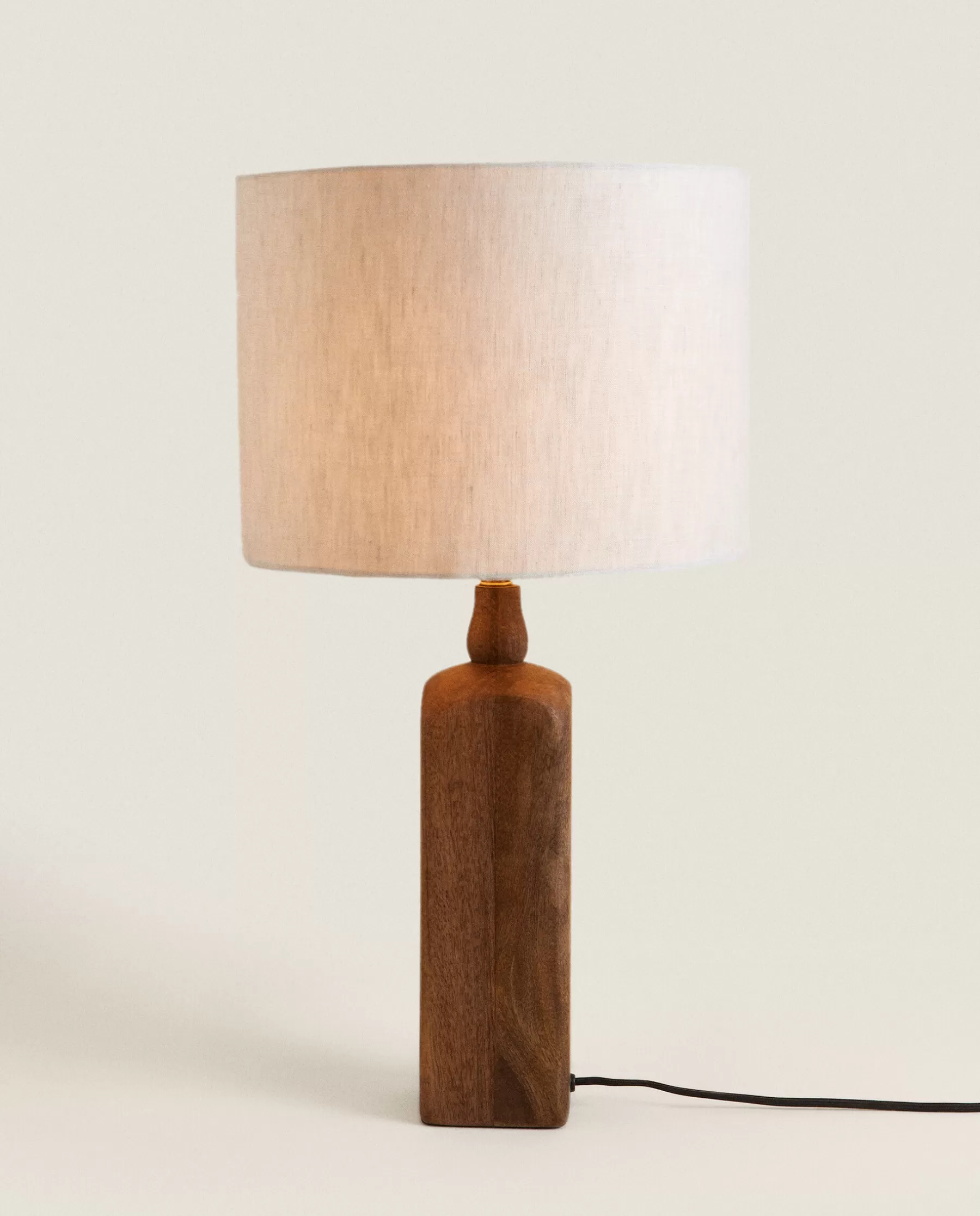 ZARA Home Lamp With Wooden Base | Lighting