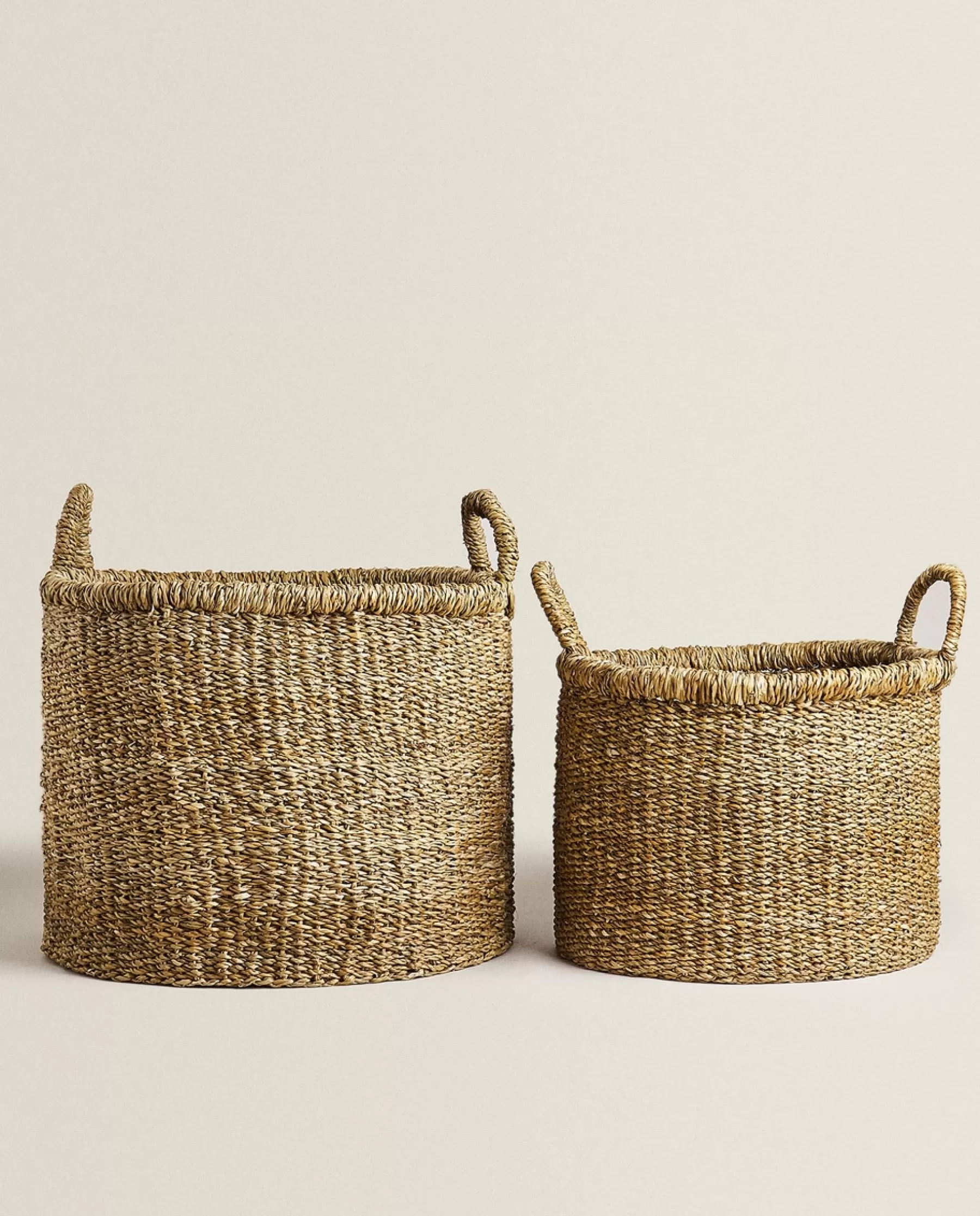 ZARA Home Large Seagrass Basket With Handles | Baskets