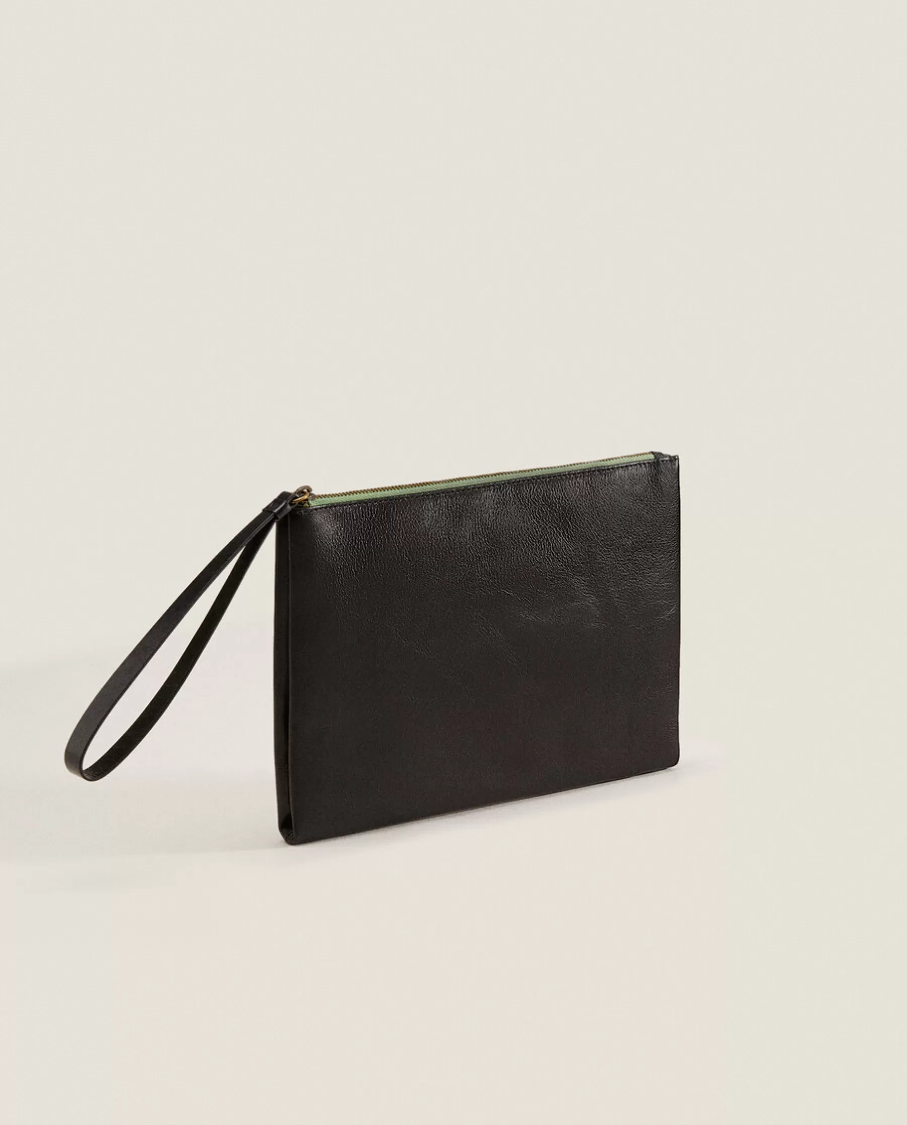 ZARA Home Leather Clutch Bag | Bags And Toiletry Bags