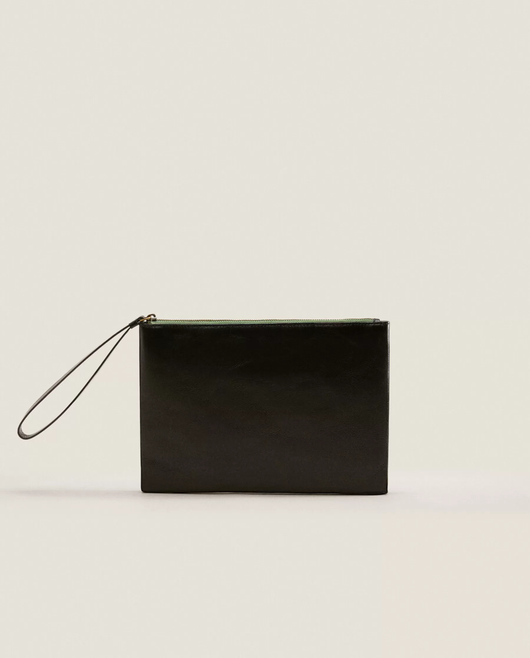 ZARA Home Leather Clutch Bag | Bags And Toiletry Bags