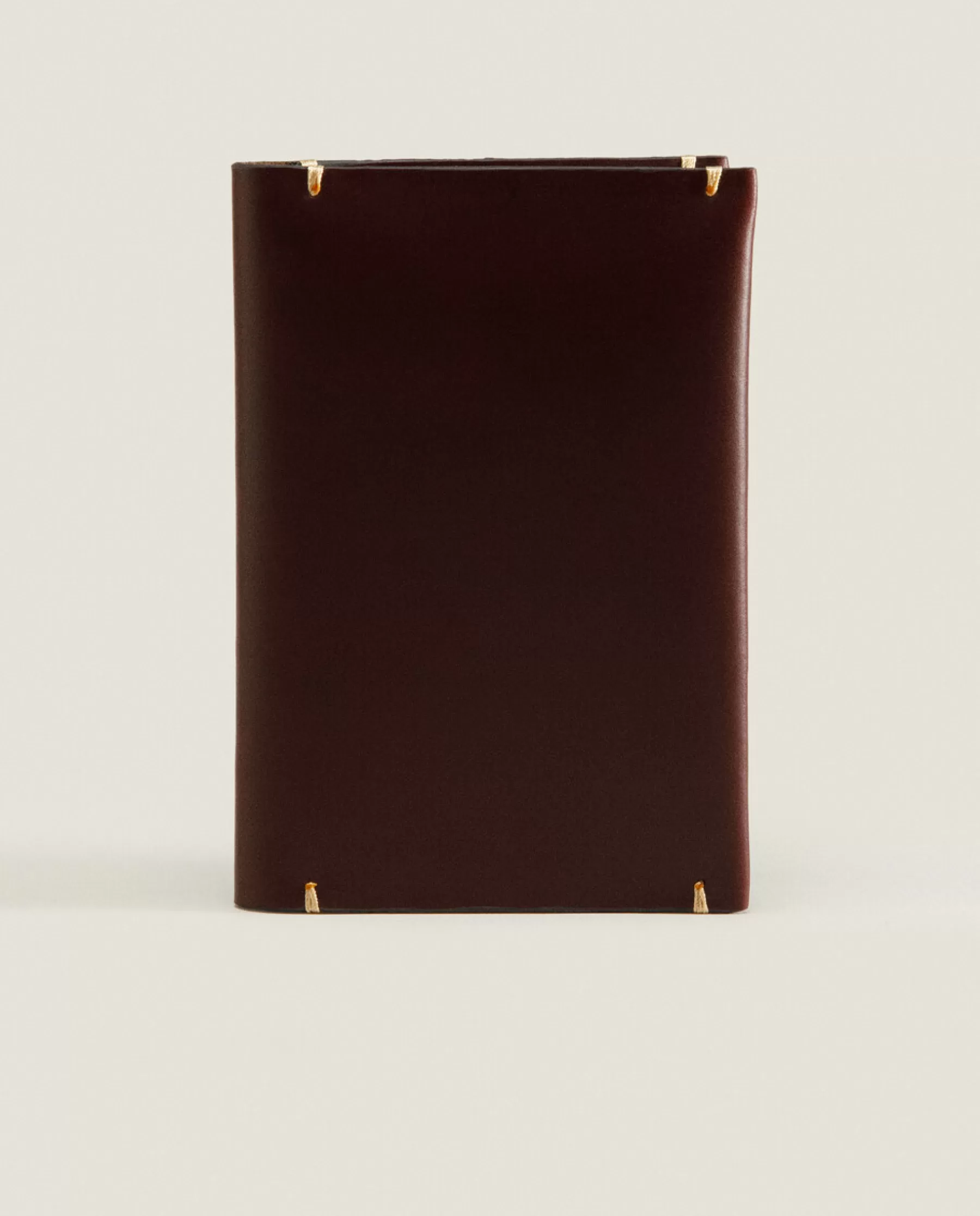 ZARA Home Leather Passport Cover With Topstitching Detail | Stationery