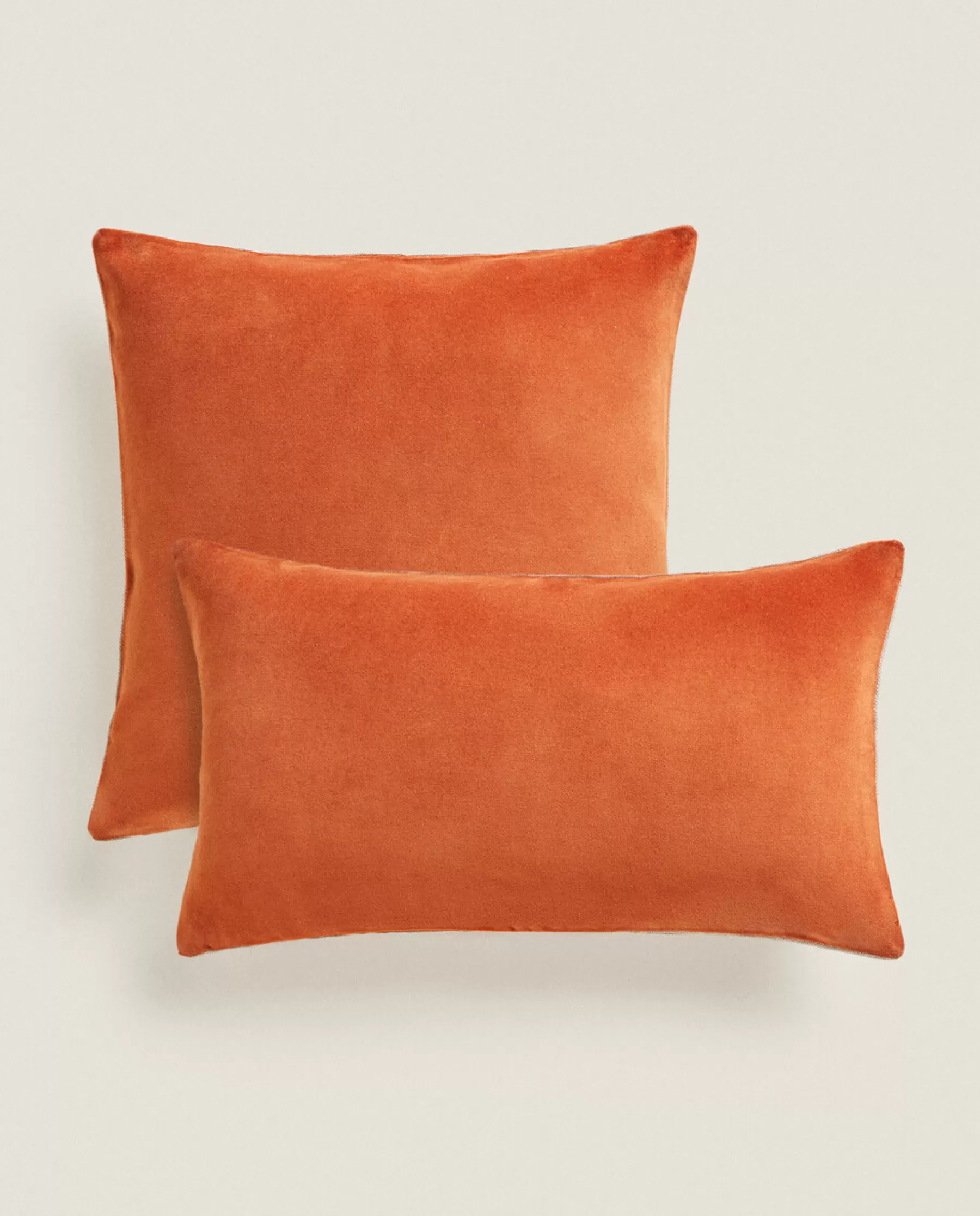 ZARA Home Linen And Velvet Throw Pillow Cover | Solid