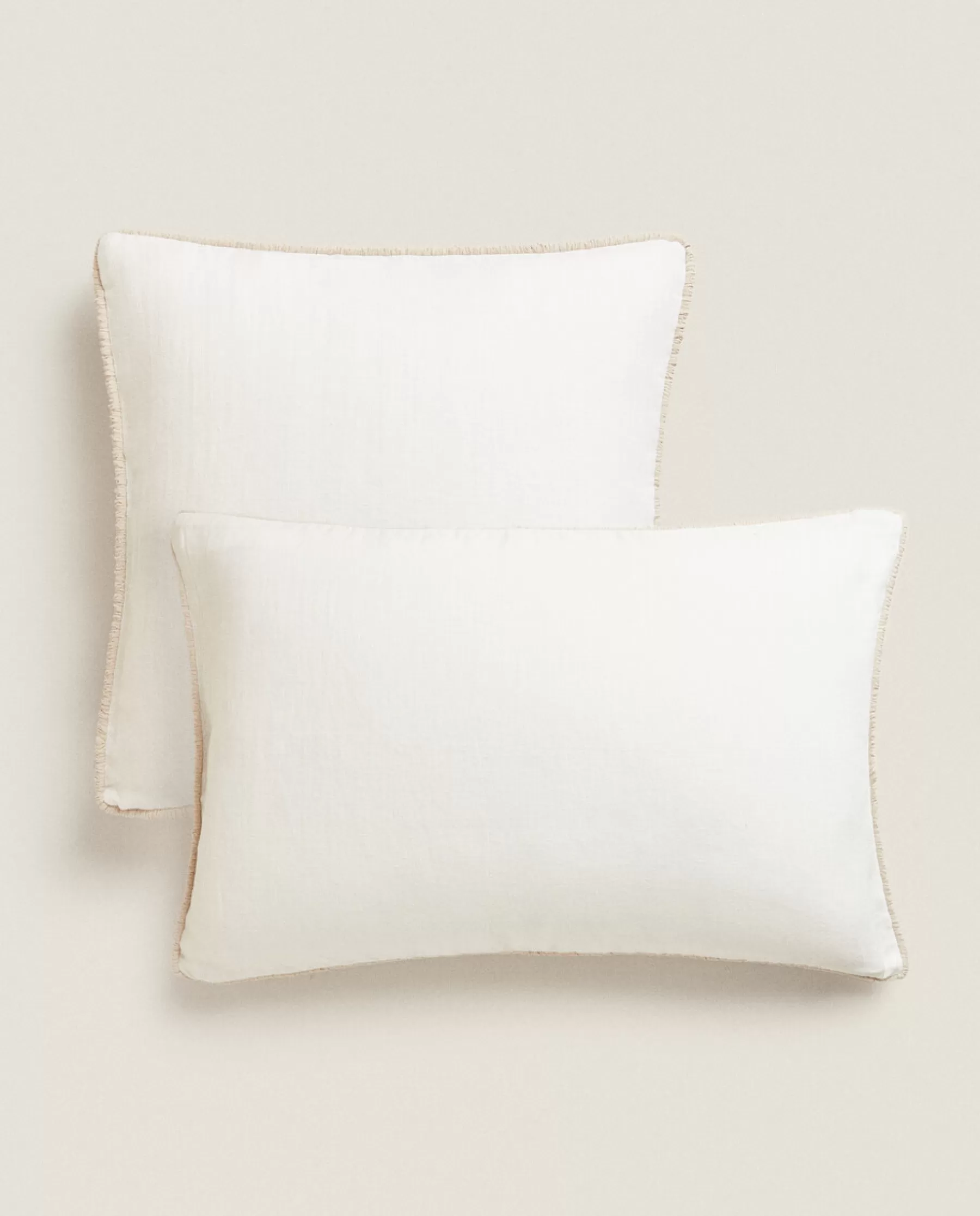 ZARA Home Linen Throw Pillow Cover | Solid