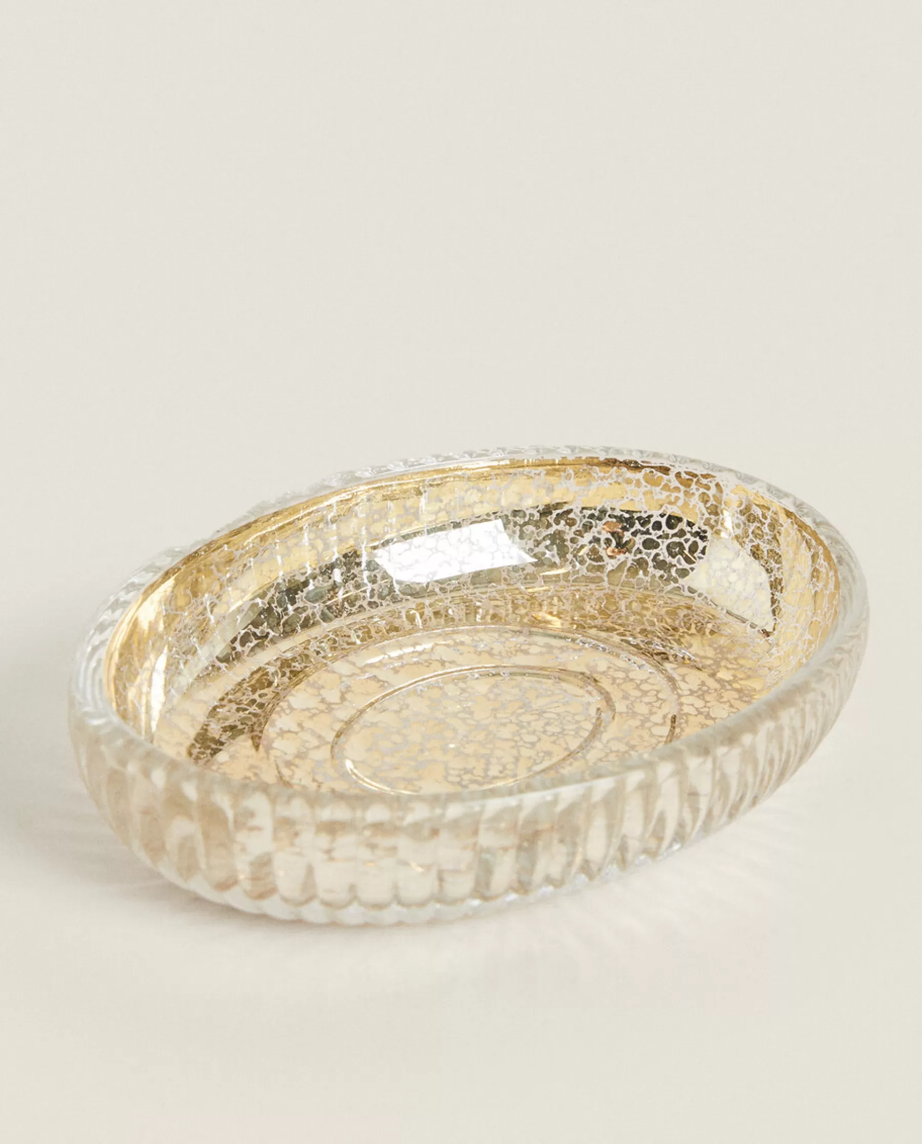 ZARA Home Mercurized Glass Soap Dish | Soap Dishes