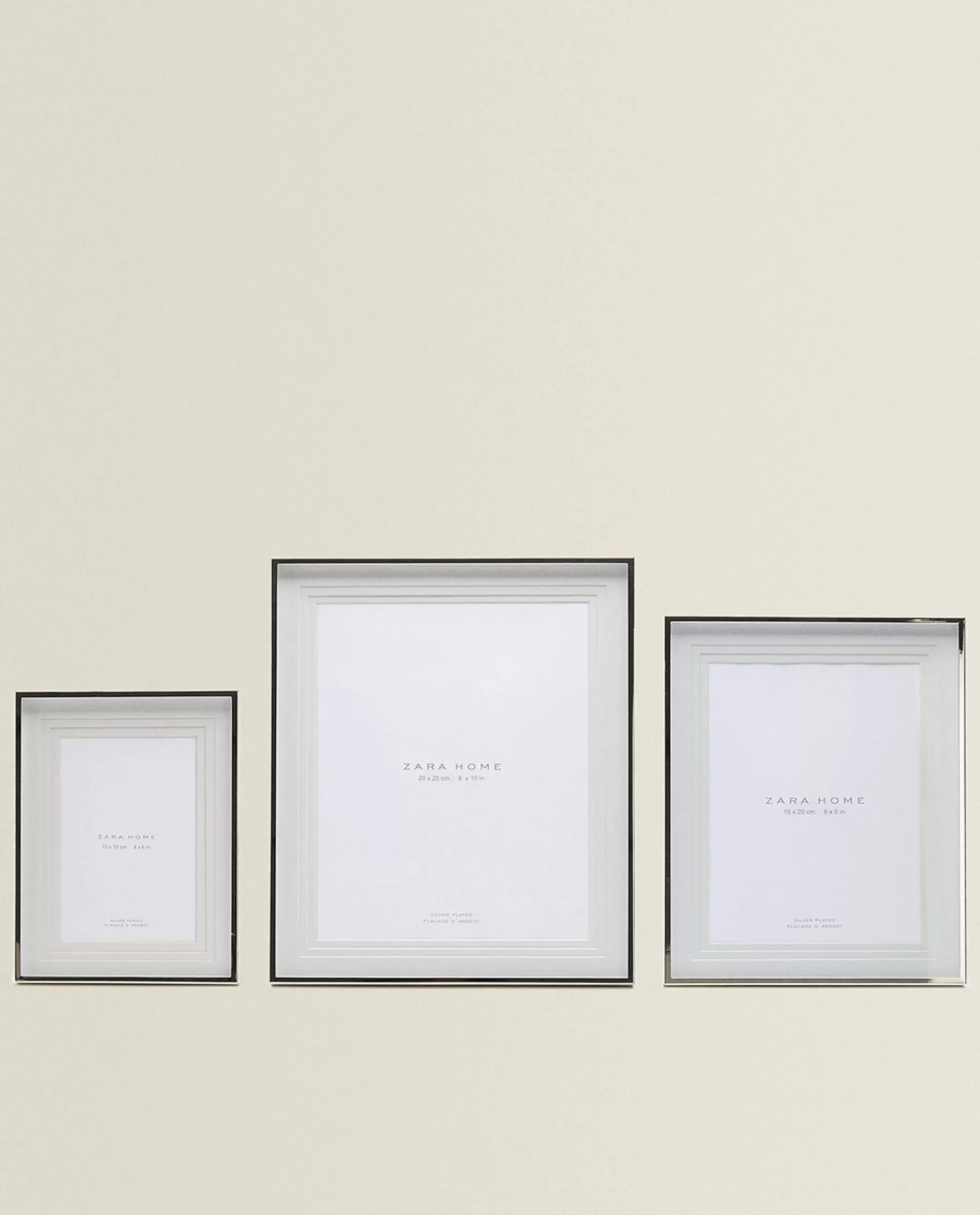 ZARA Home Metallic Frame With Triple Mat | Frames And Canvases