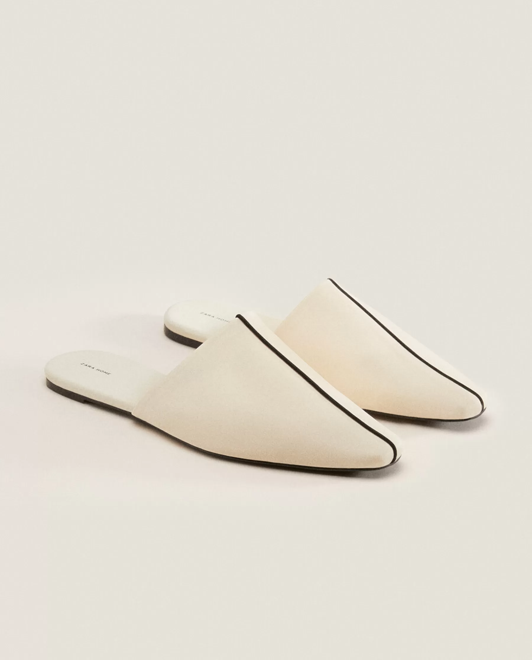 ZARA Home Mule Slippers With Contrasting Detail | Woman