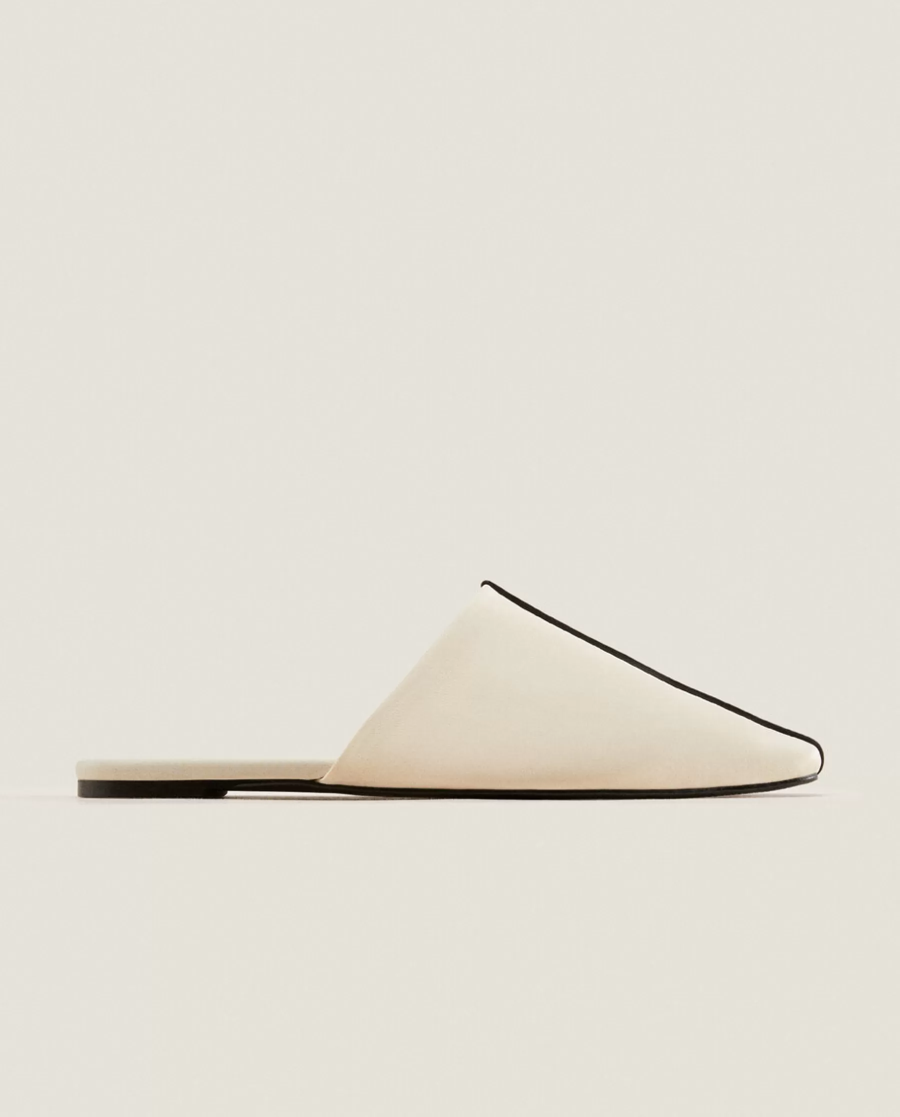 ZARA Home Mule Slippers With Contrasting Detail | Woman