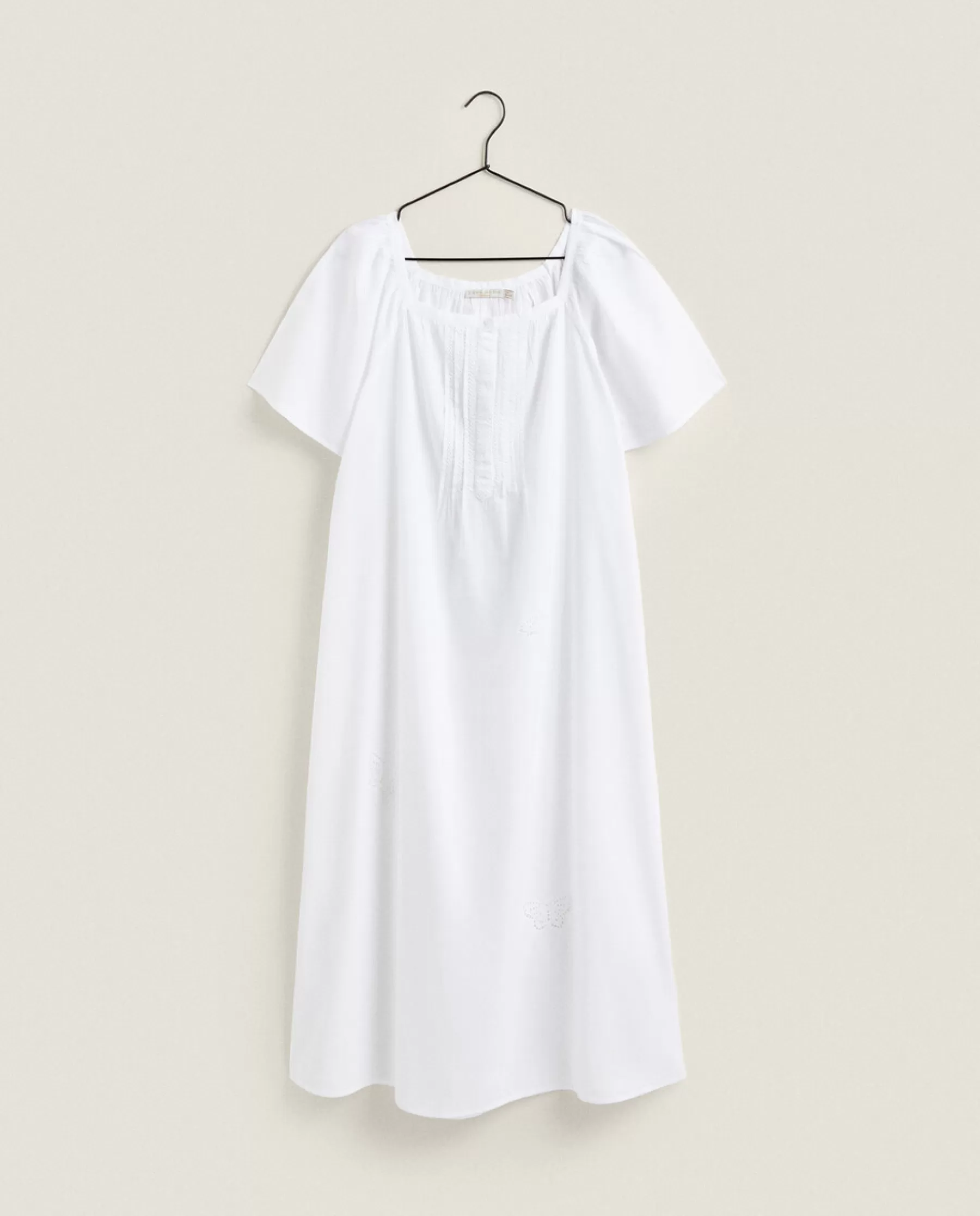 ZARA Home Nightgown With Embroidered Butterflies | Nightdresses