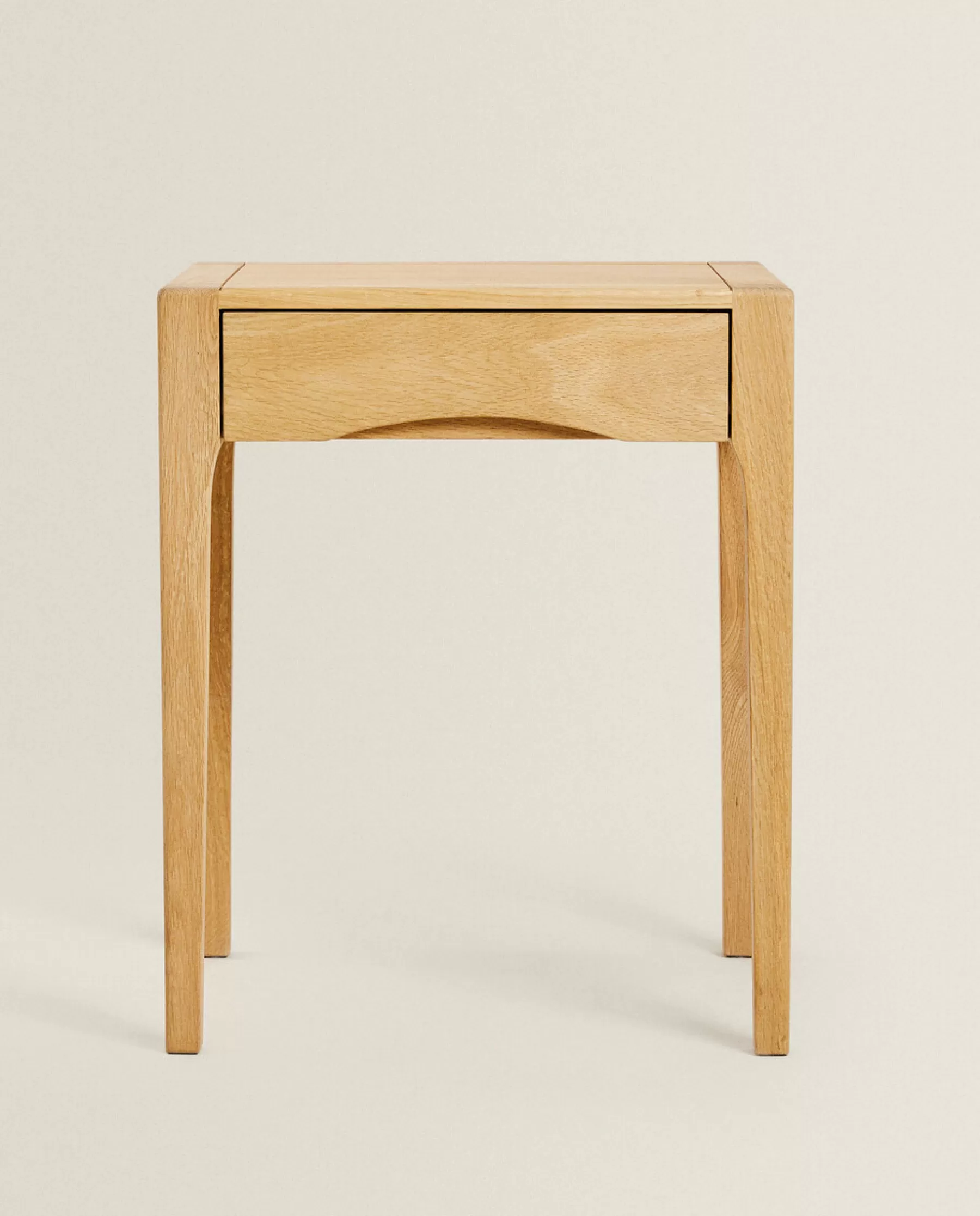 ZARA Home Oak Bedside Table With Drawer | Bedside/Occasional Tables