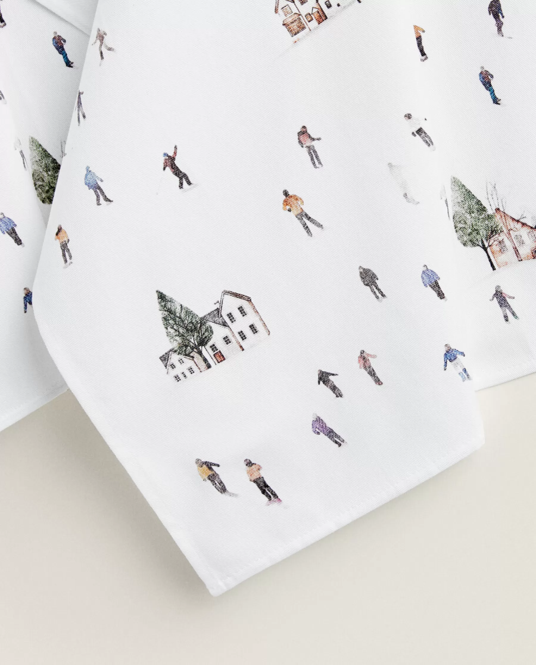 ZARA Home Pack Of Cotton Cloths With Skiers | Dining