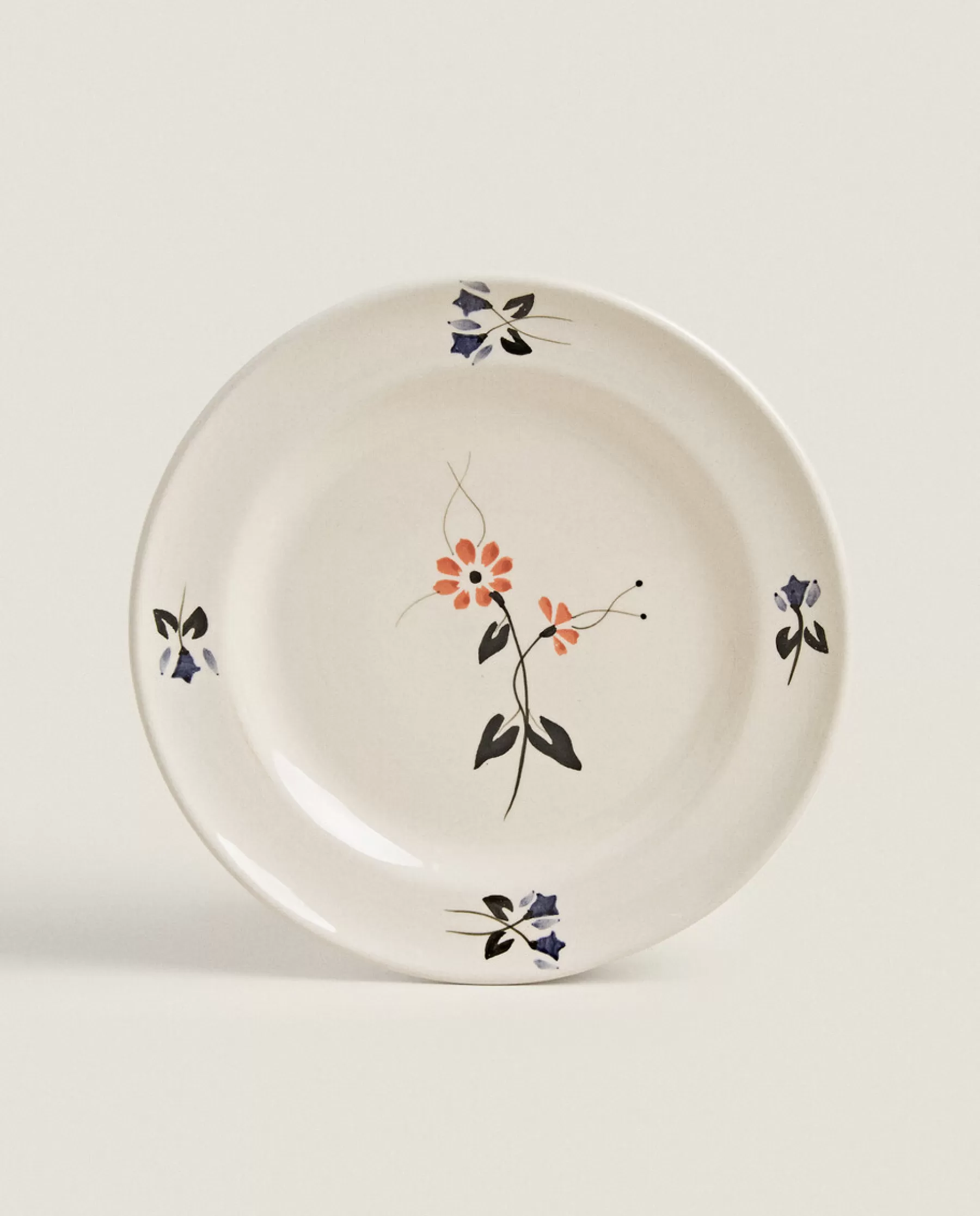 ZARA Home Painted Floral Dinner Plate | Dinner Plates