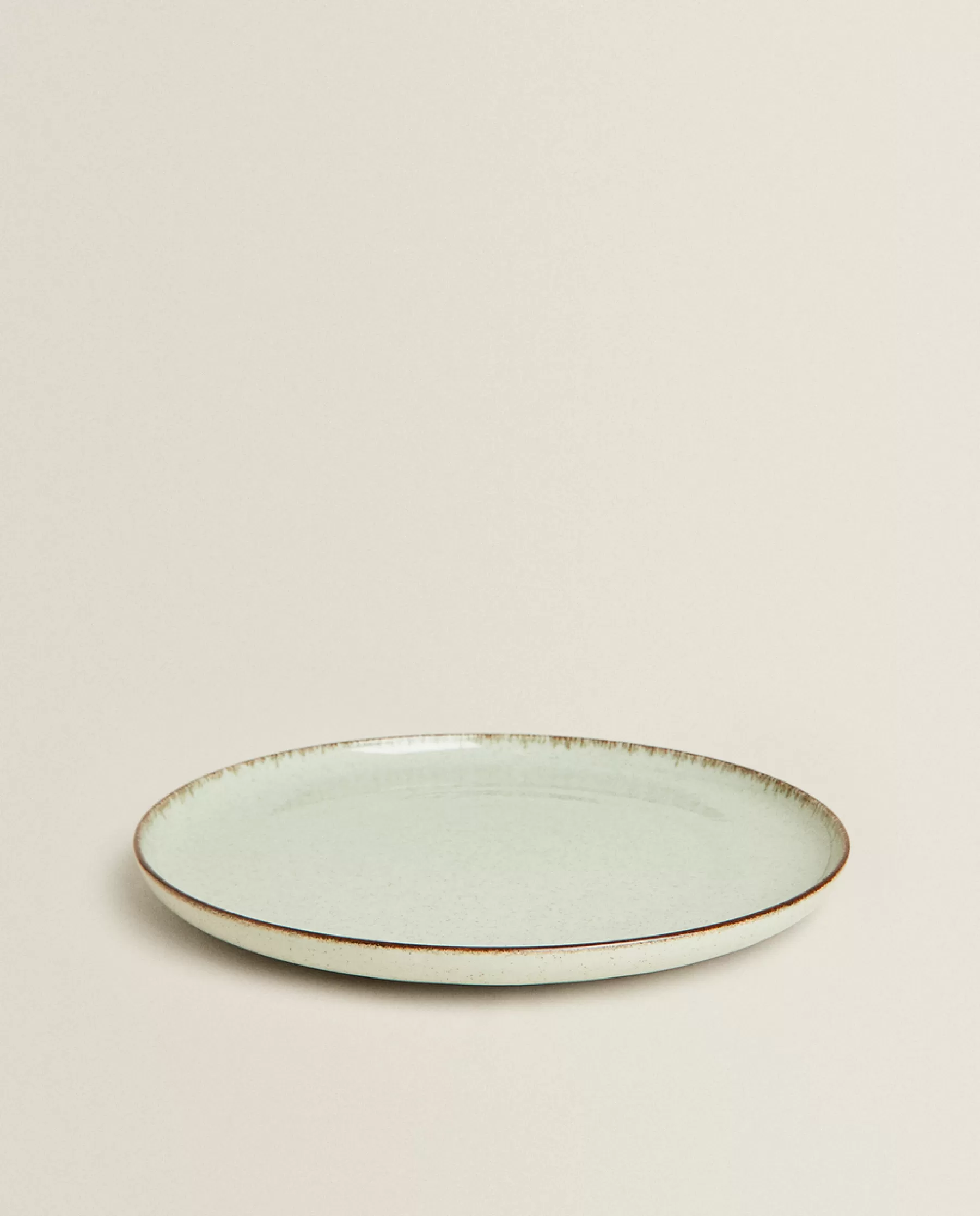 ZARA Home Porcelain Dinner Plate With Antique Finish Rim | Dinner Plates