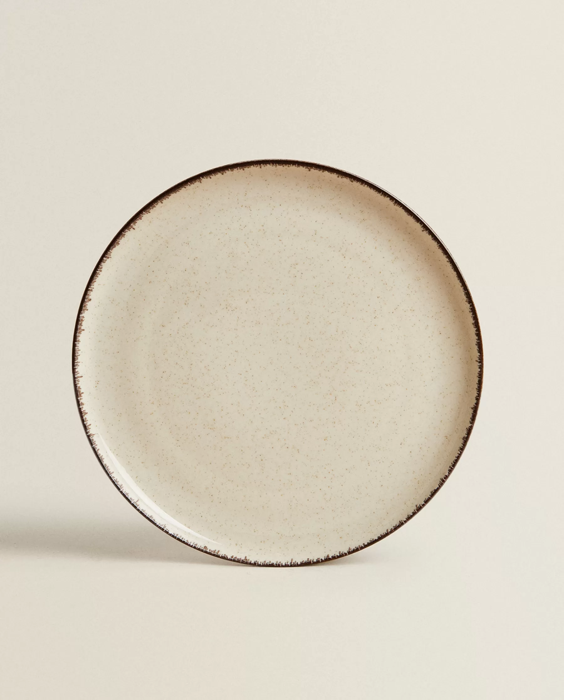 ZARA Home Porcelain Dinner Plate With Antique Finish Rim | Dinner Plates