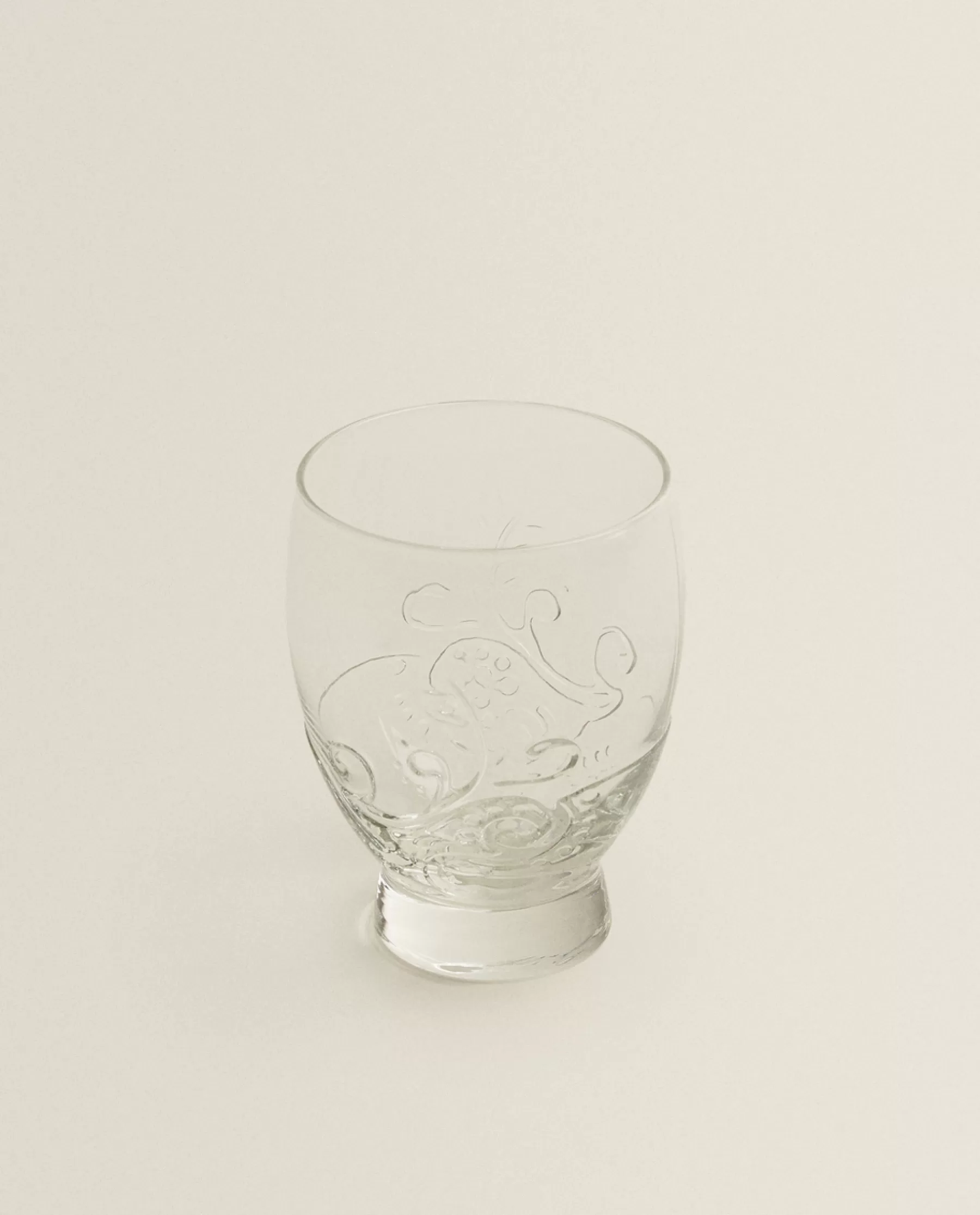 ZARA Home Raised Floral Design Glass Tumbler | Tumblers