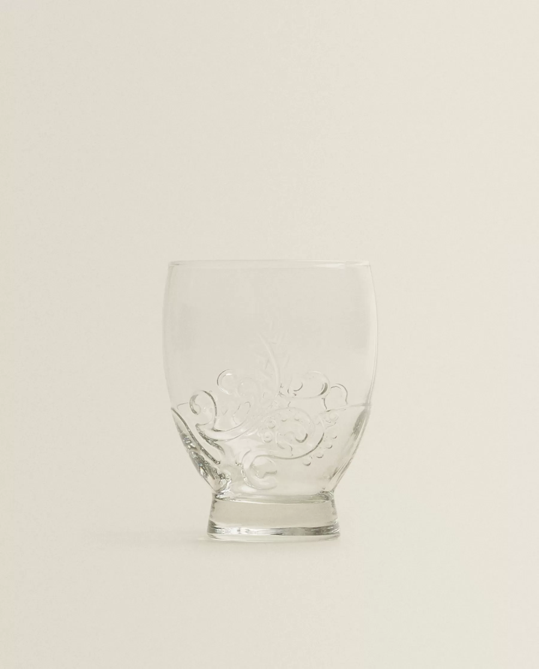 ZARA Home Raised Floral Design Glass Tumbler | Tumblers