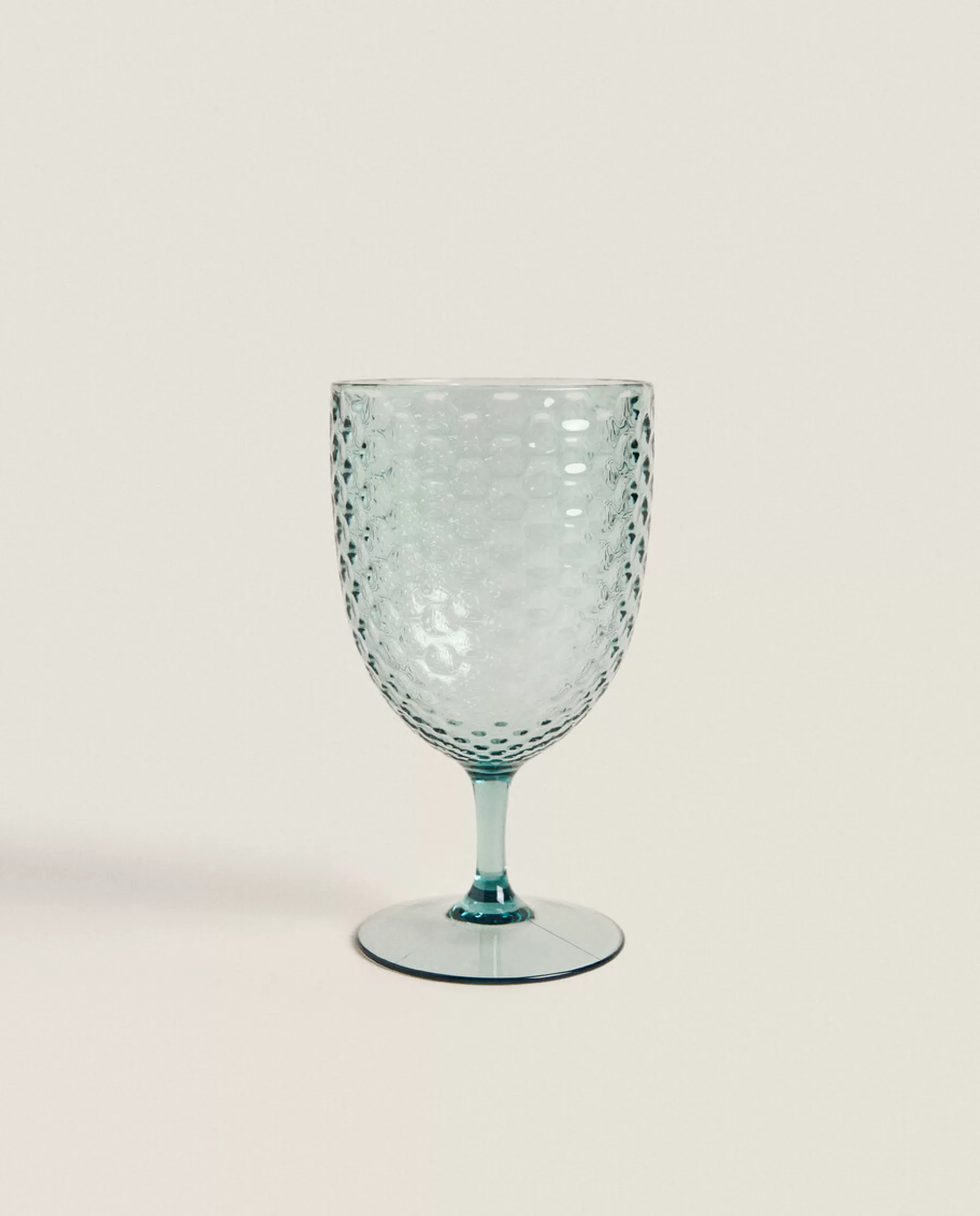 ZARA Home Raised Honeycomb Design Wine Glass | Glasses And Flutes