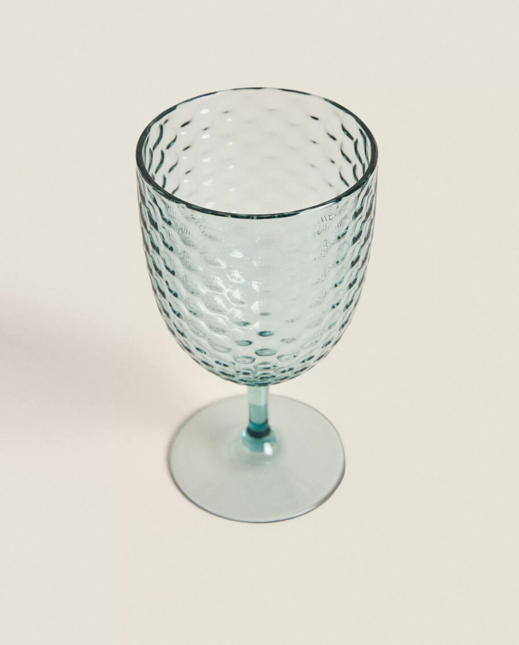 ZARA Home Raised Honeycomb Design Wine Glass | Glasses And Flutes