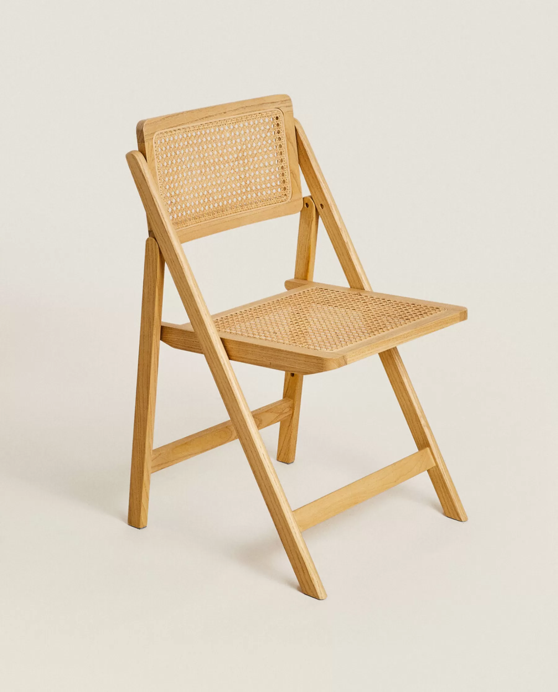 ZARA Home Rattan And Wood Folding Chair | Chairs & Armchairs