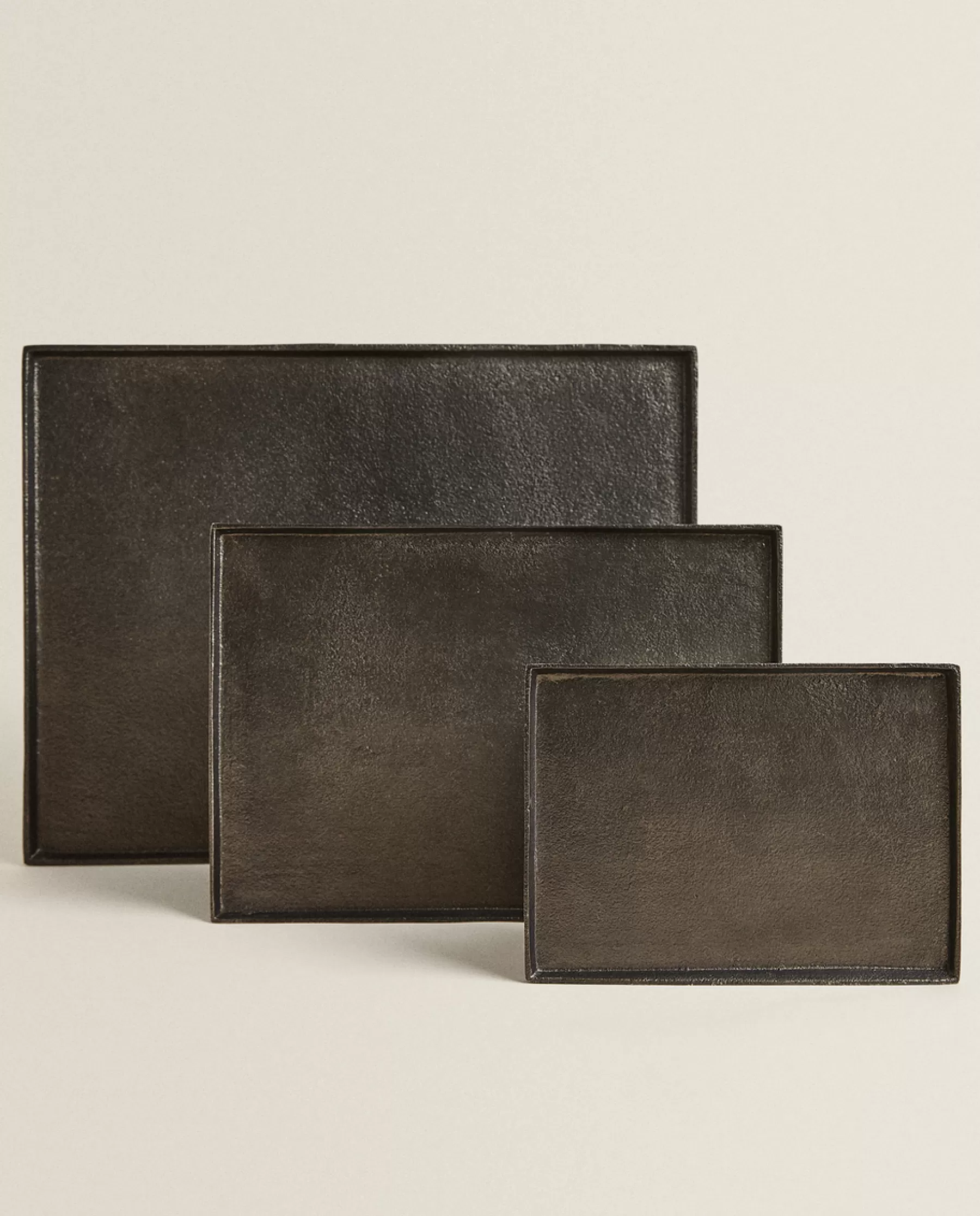 ZARA Home Rectangular Metal Tray | Trays And Small Change Holders