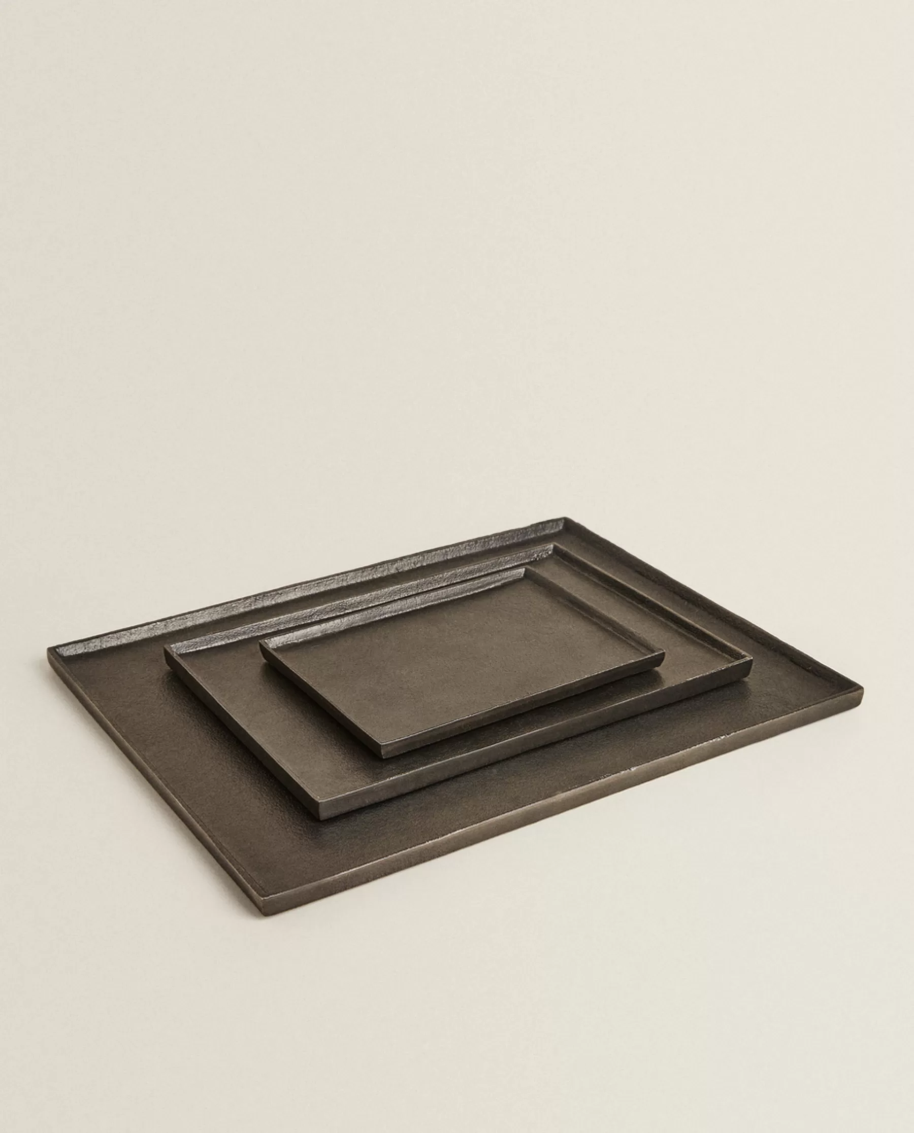 ZARA Home Rectangular Metal Tray | Trays And Small Change Holders