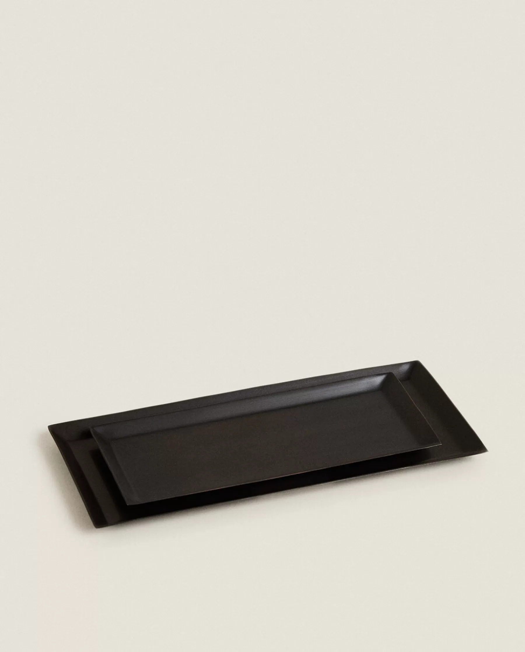 ZARA Home Rectangular Metal Tray | Trays And Small Change Holders