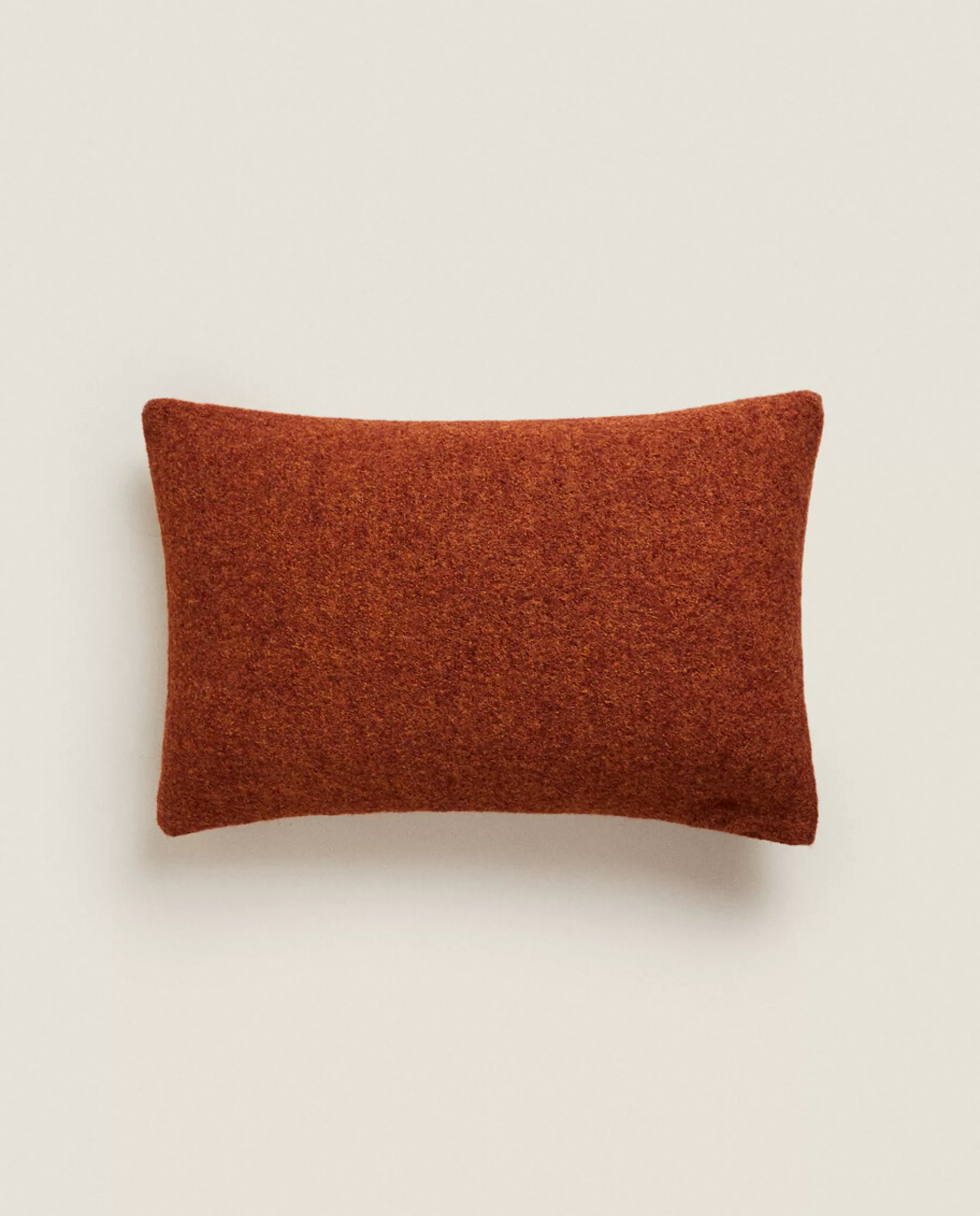 ZARA Home Rectangular Wool Throw Pillow Cover | Solid