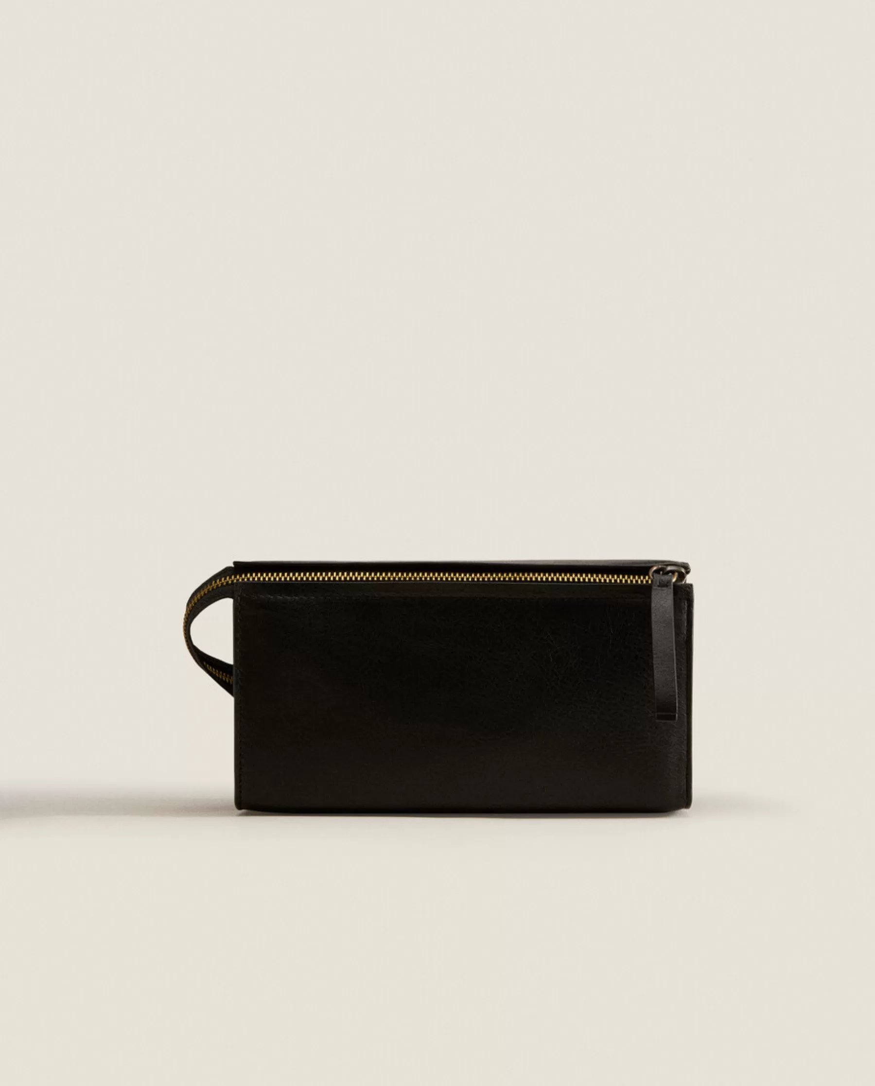 ZARA Home Rigid Leather Cosmetic Bag | Bags And Toiletry Bags