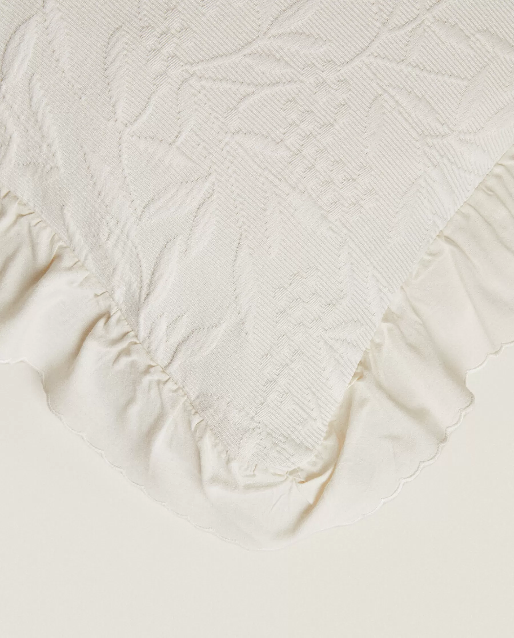 ZARA Home Ruffle Throw Pillow Cover | Bedspreads