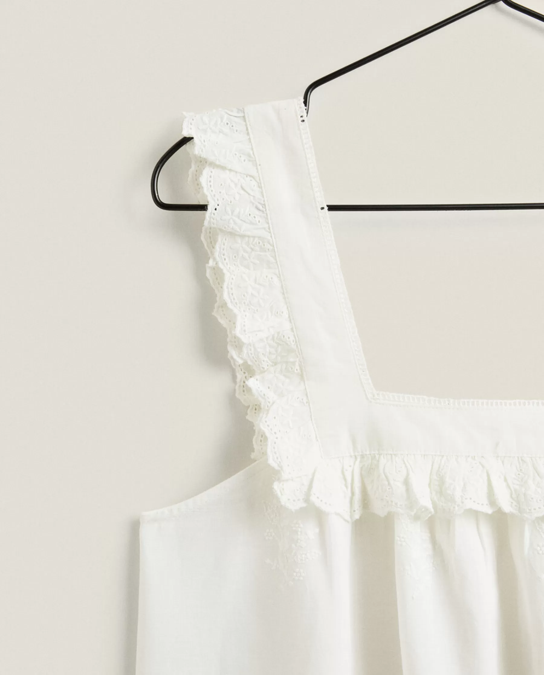 ZARA Home Ruffled Cotton Nightgown | Nightdresses