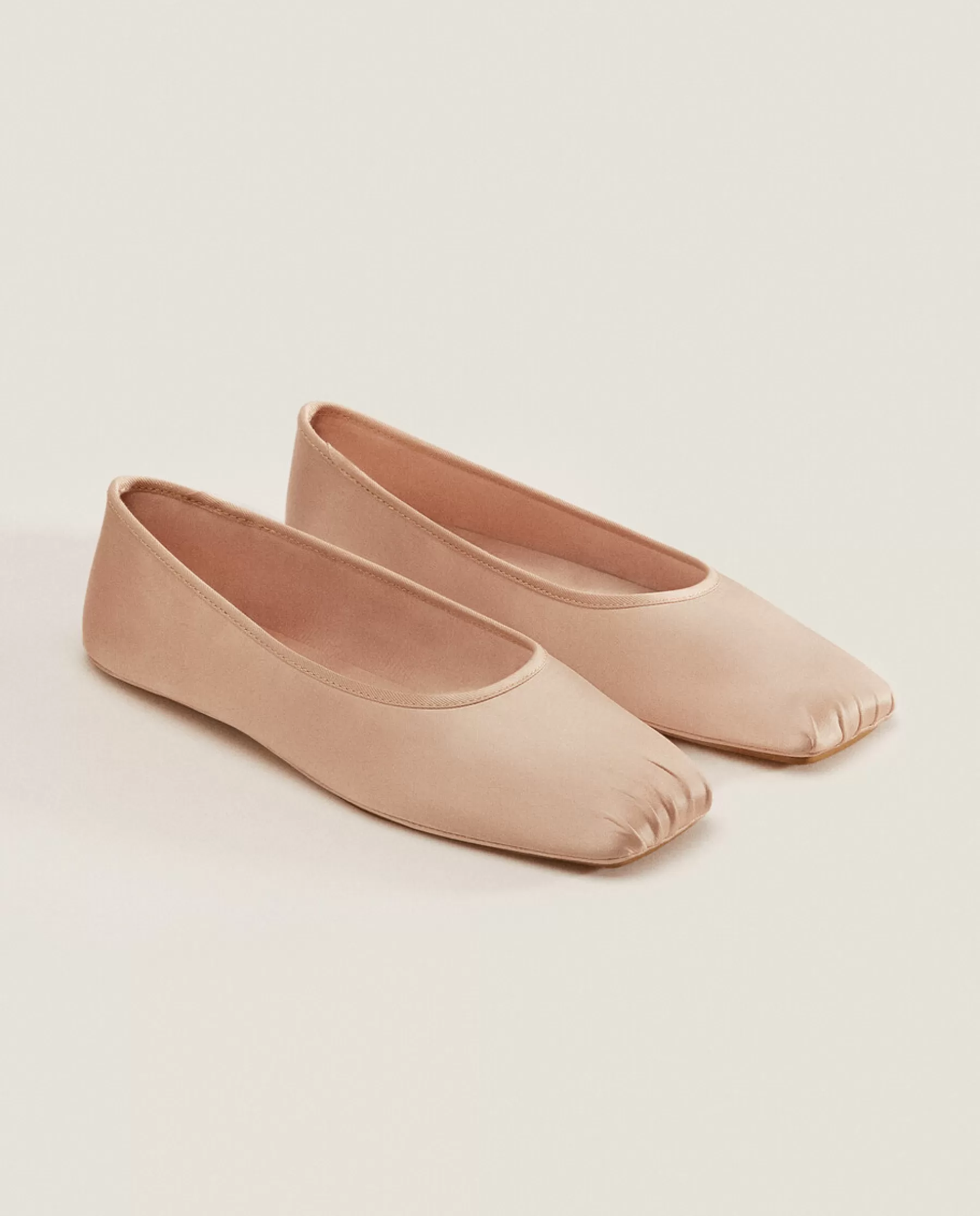 ZARA Home Sateen Ballet Flats | Woman