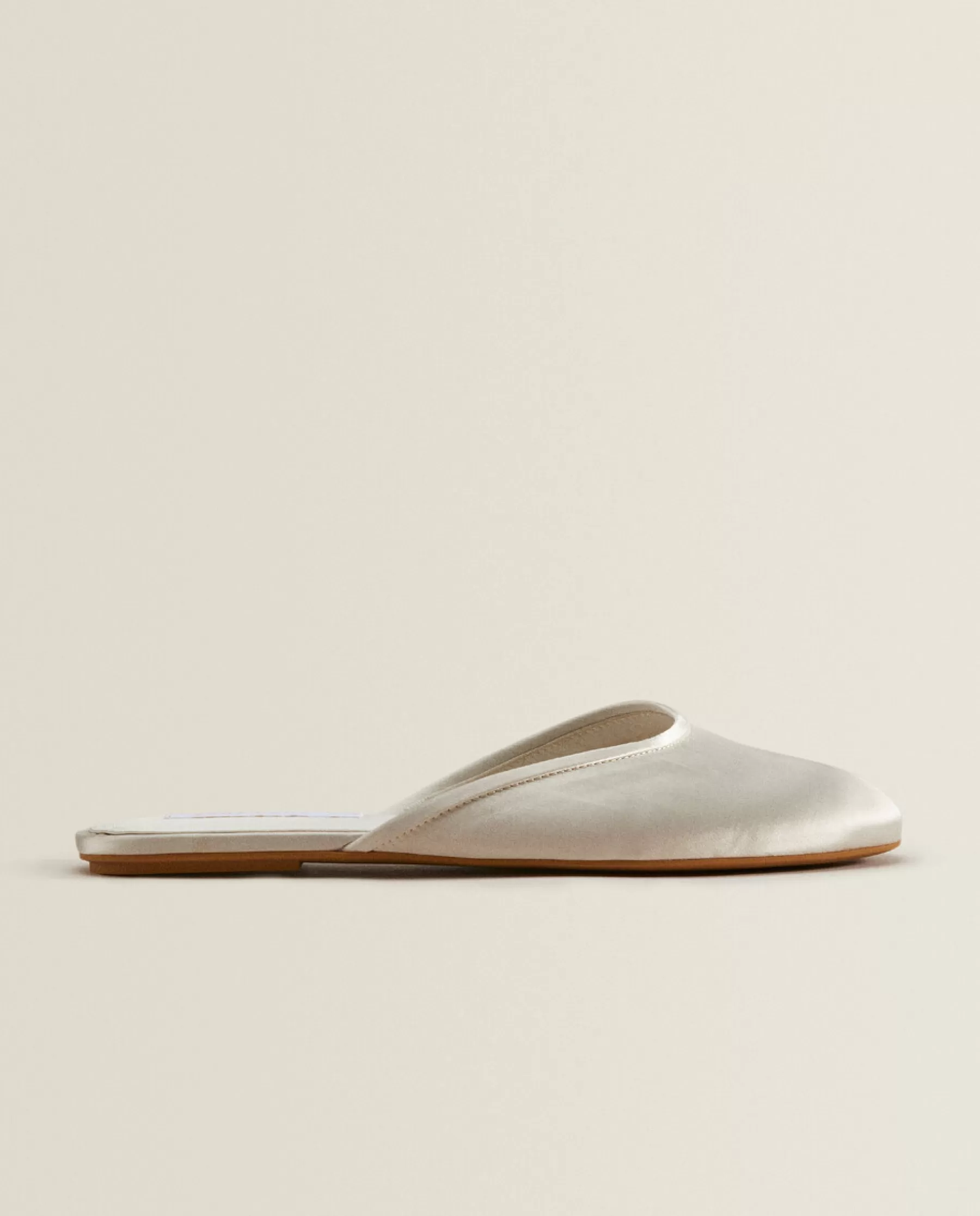 ZARA Home Sateen Slingback Slippers | Woman