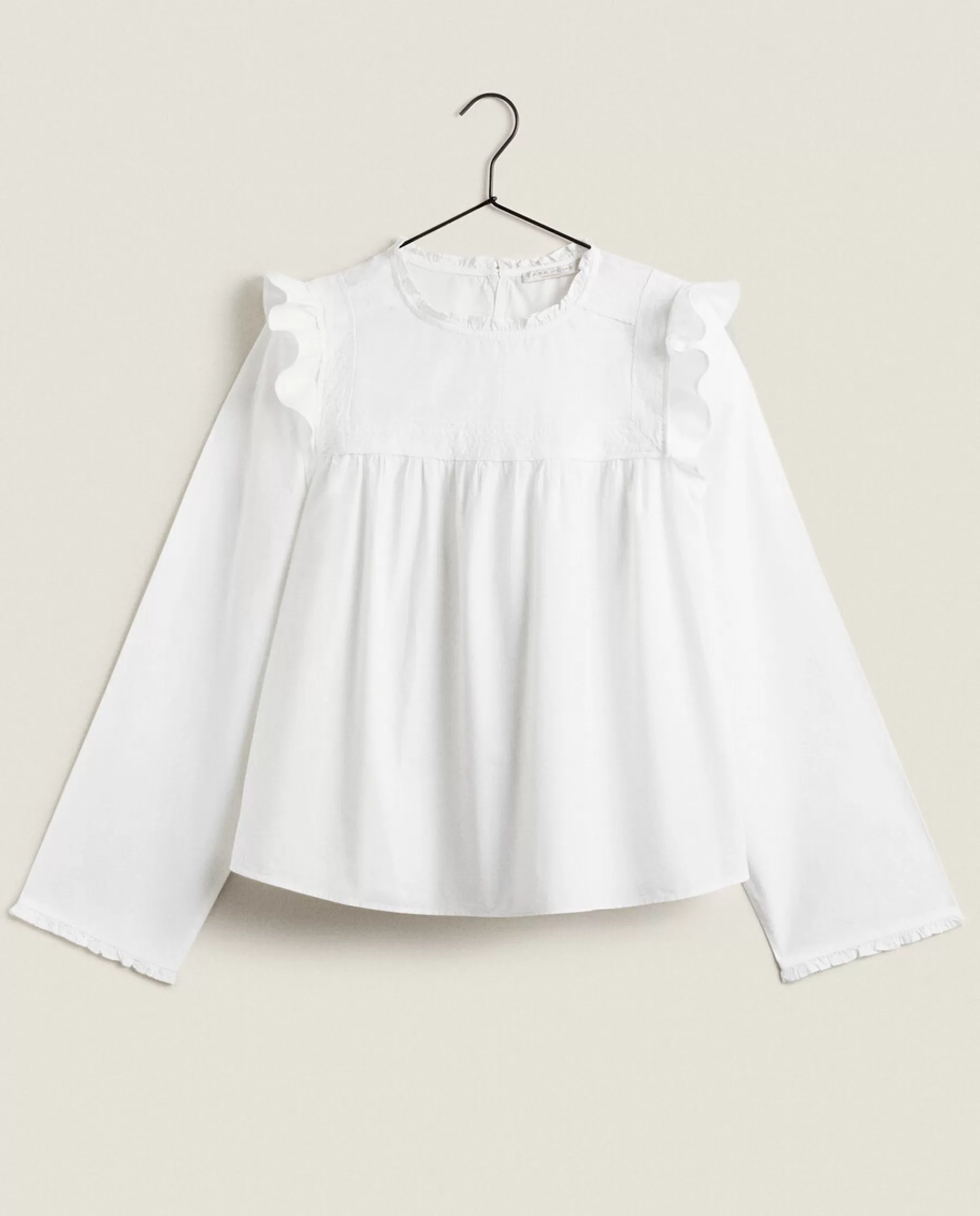 ZARA Home Shirt With Lace Trim & Ruffles | Pajamas