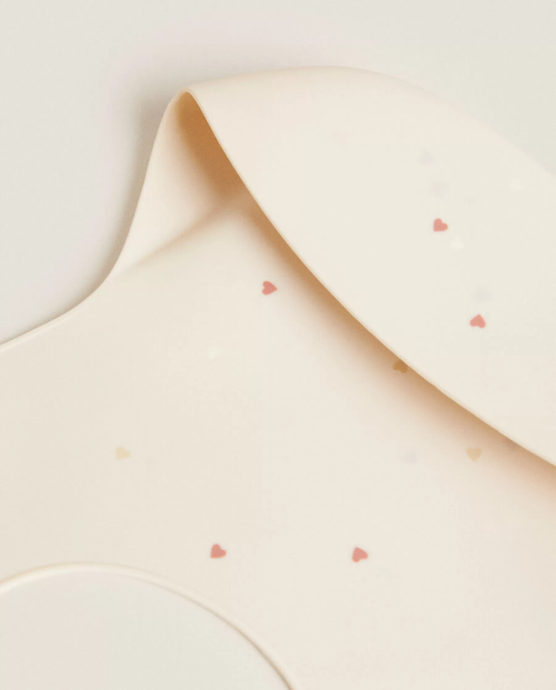 ZARA Home Silicone Heart Print Bib | Mealtime