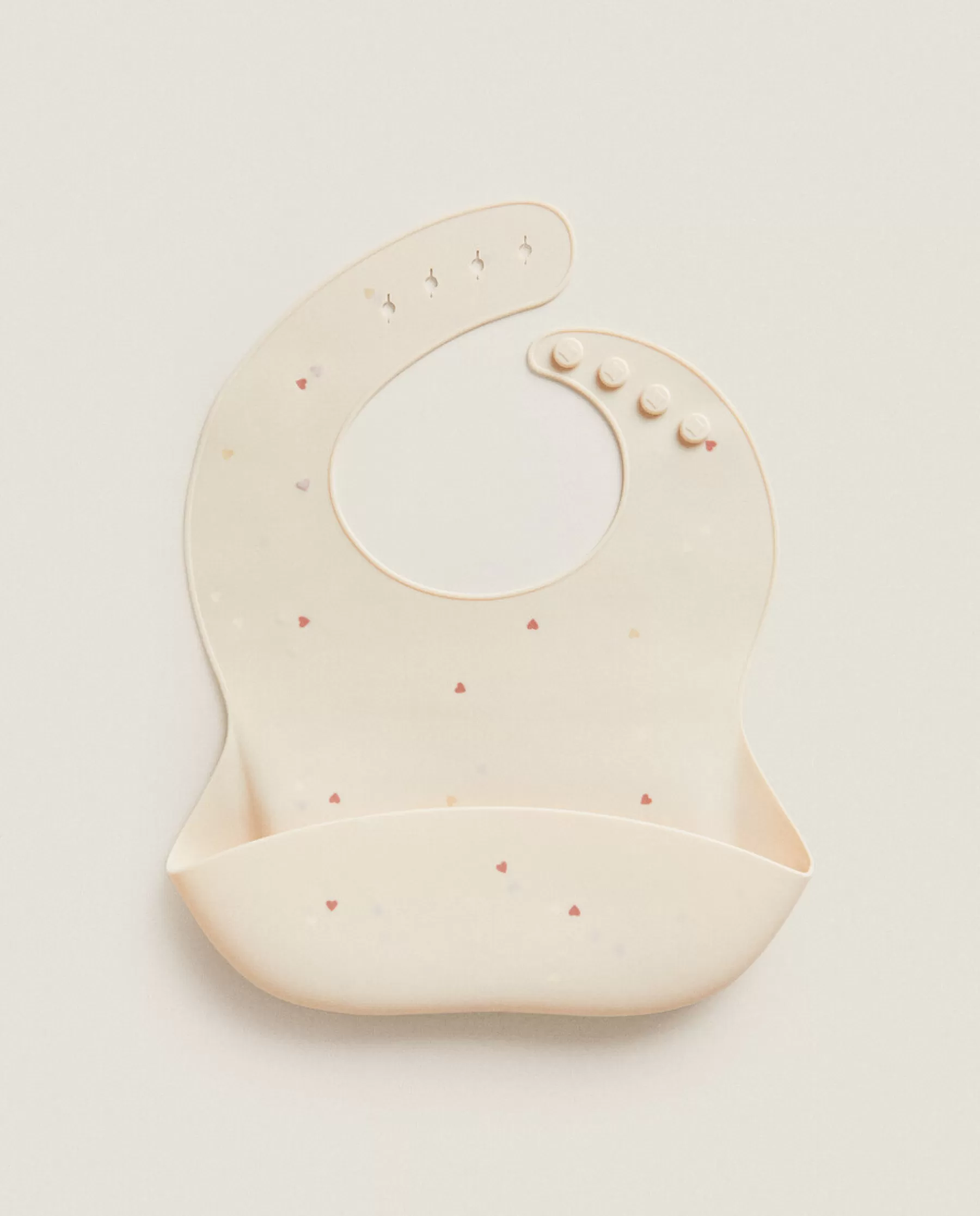 ZARA Home Silicone Heart Print Bib | Mealtime